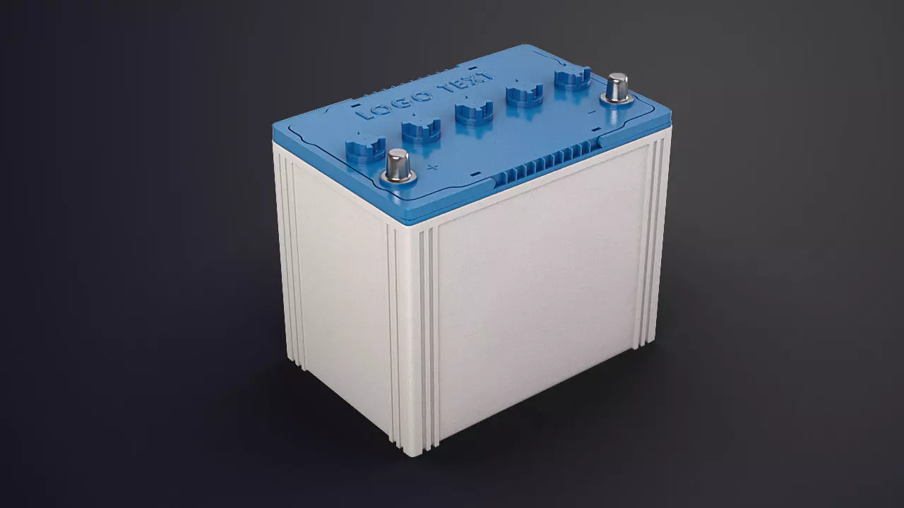 Commercial Vehicle Battery  3D model_0