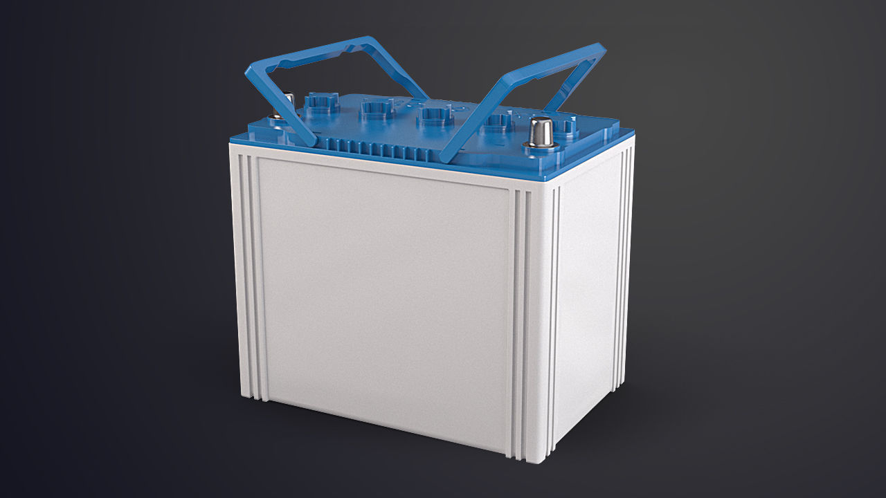 Commercial Vehicle Battery  3D model_3