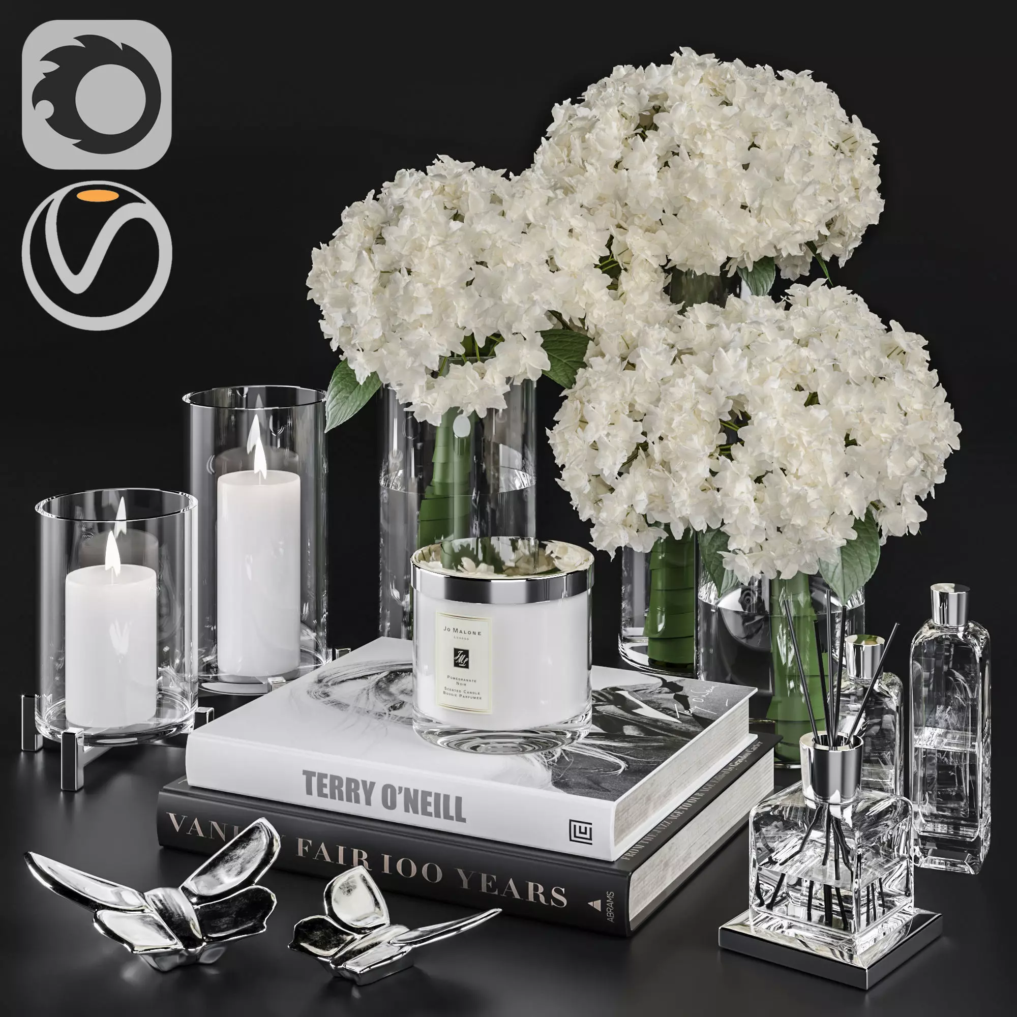 Decorative set08 3D model_0