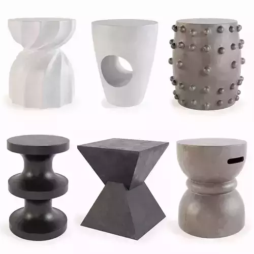Concrete Stool set