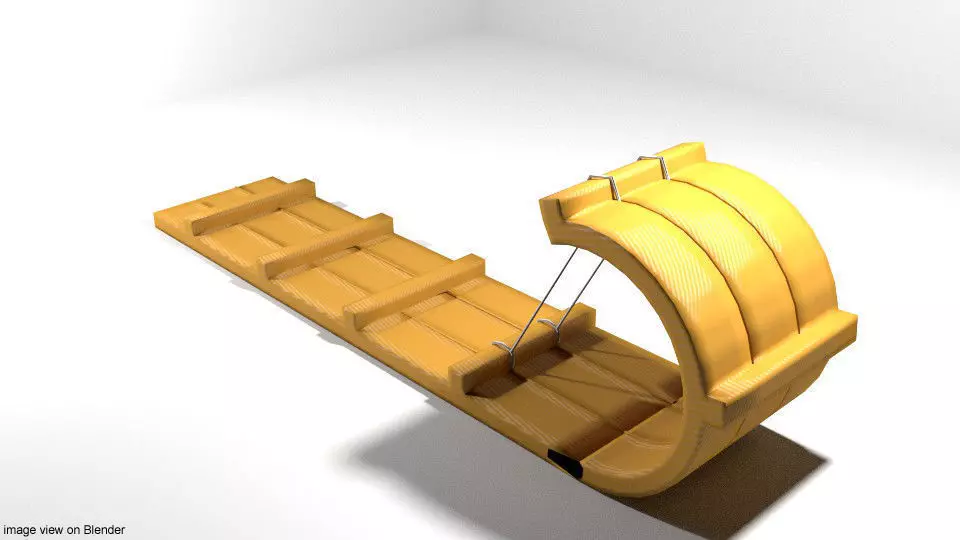 Sled - type 1 3D model