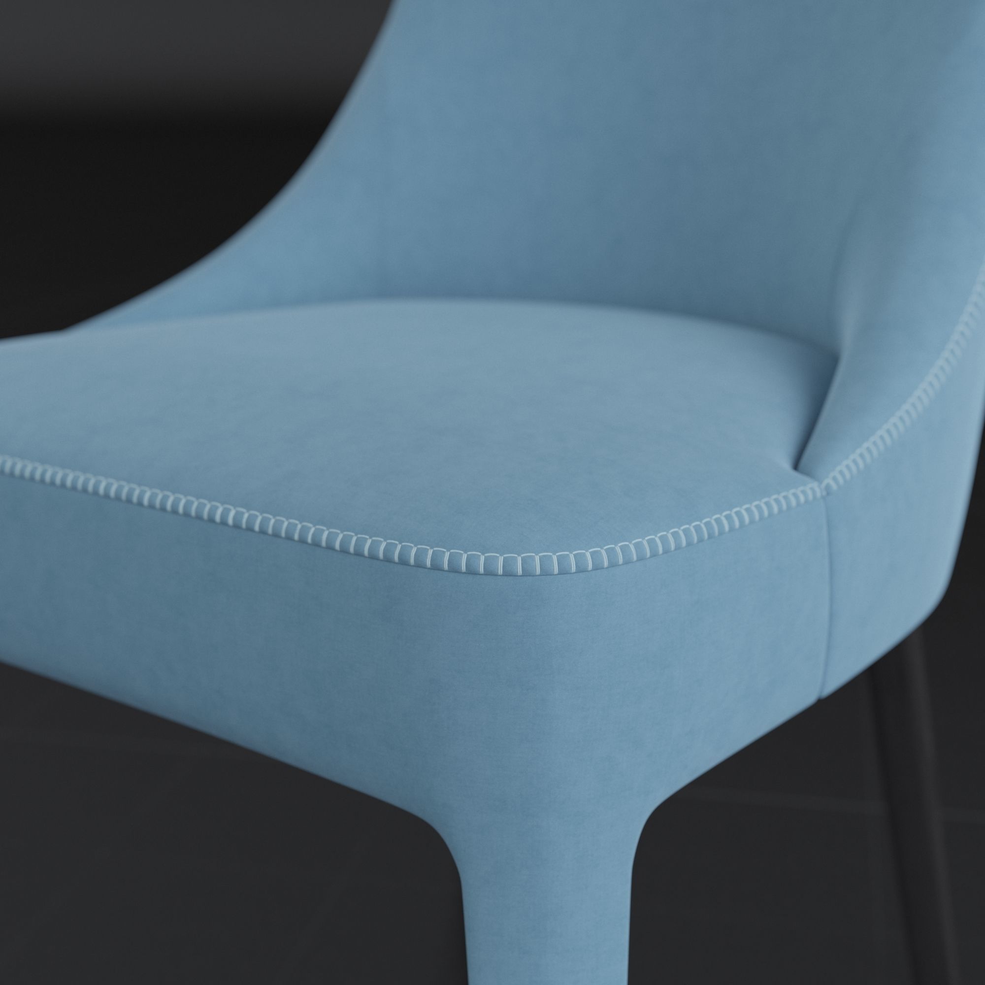 Chair BeB Italia Febo by Antonio Citterio 3D model_1