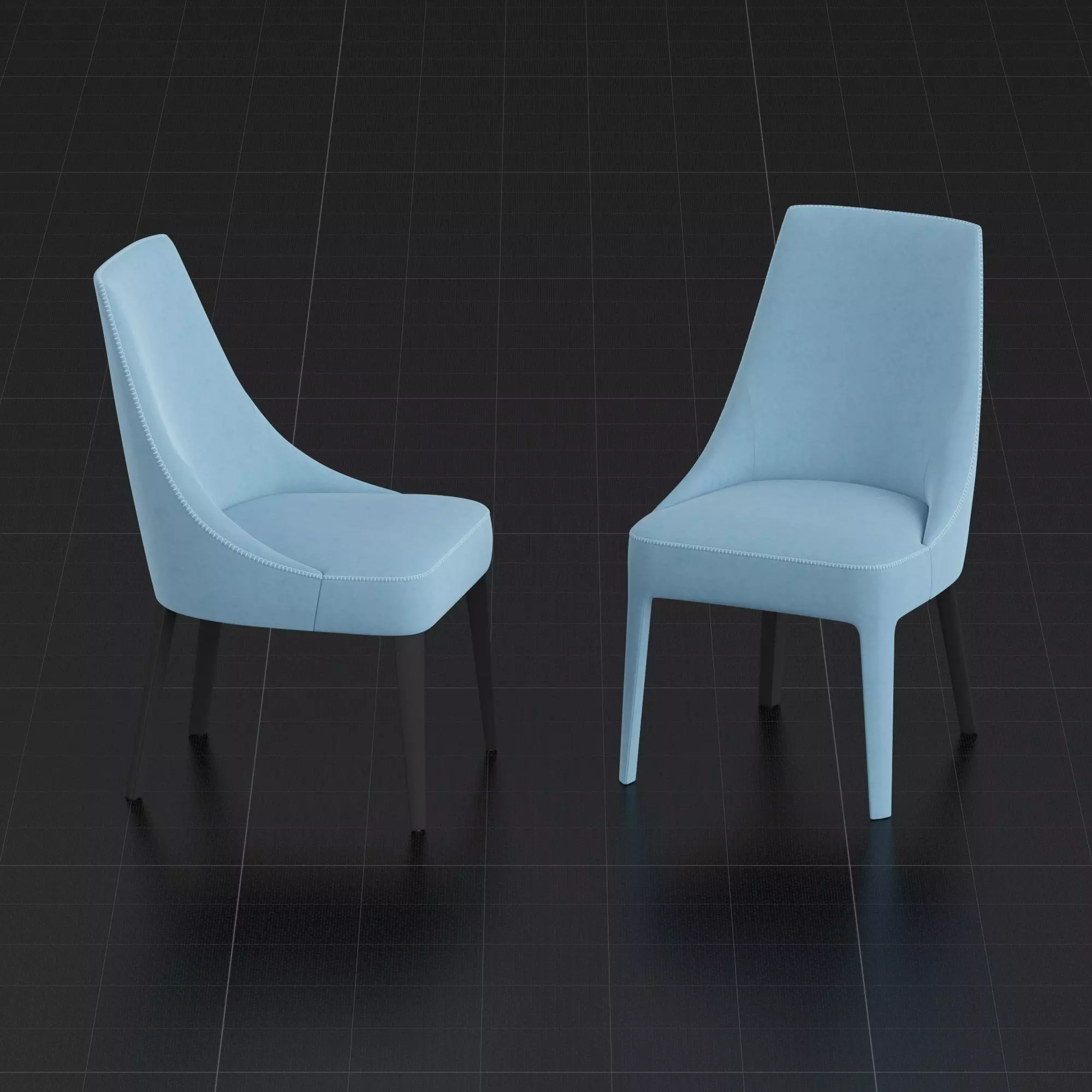 Chair BeB Italia Febo by Antonio Citterio 3D model_0