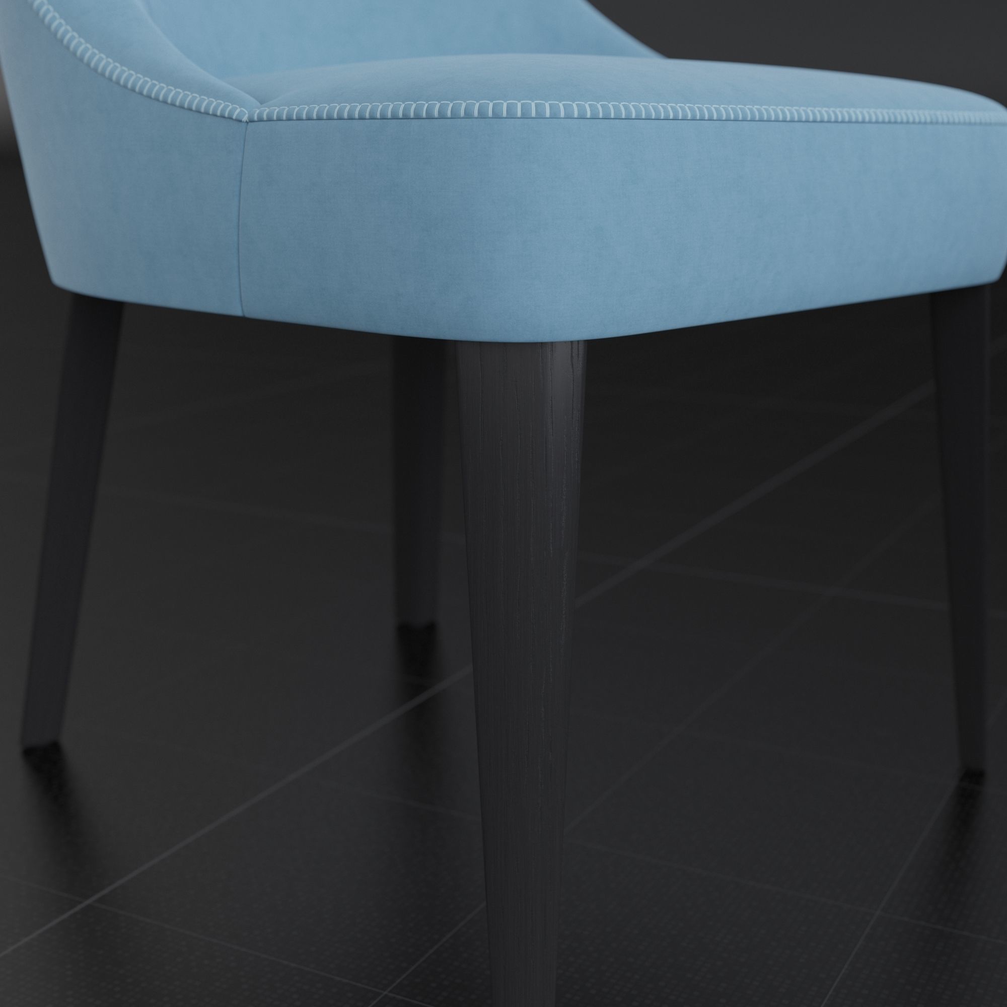 Chair BeB Italia Febo by Antonio Citterio 3D model_2