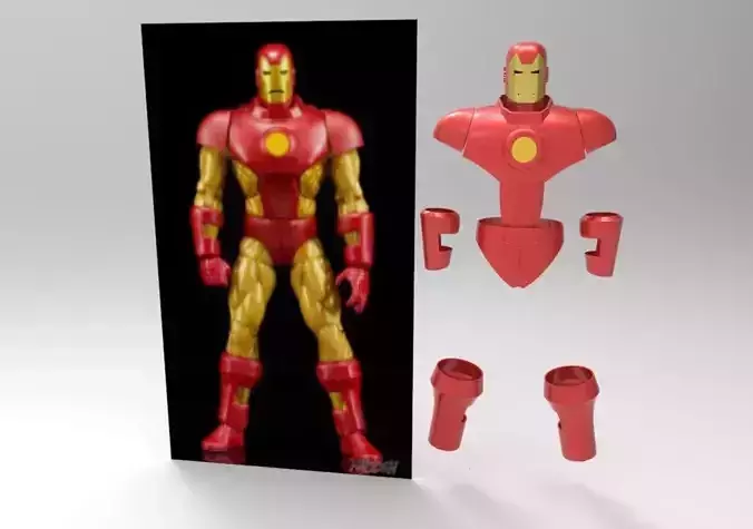 Iron Man classic vintage wearable armor 3D print model