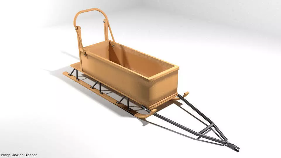 Sled - type 4 3D model
