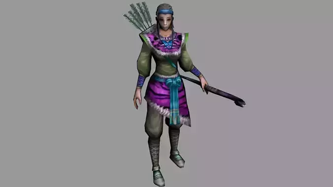 Girl Hunter - 3D Character