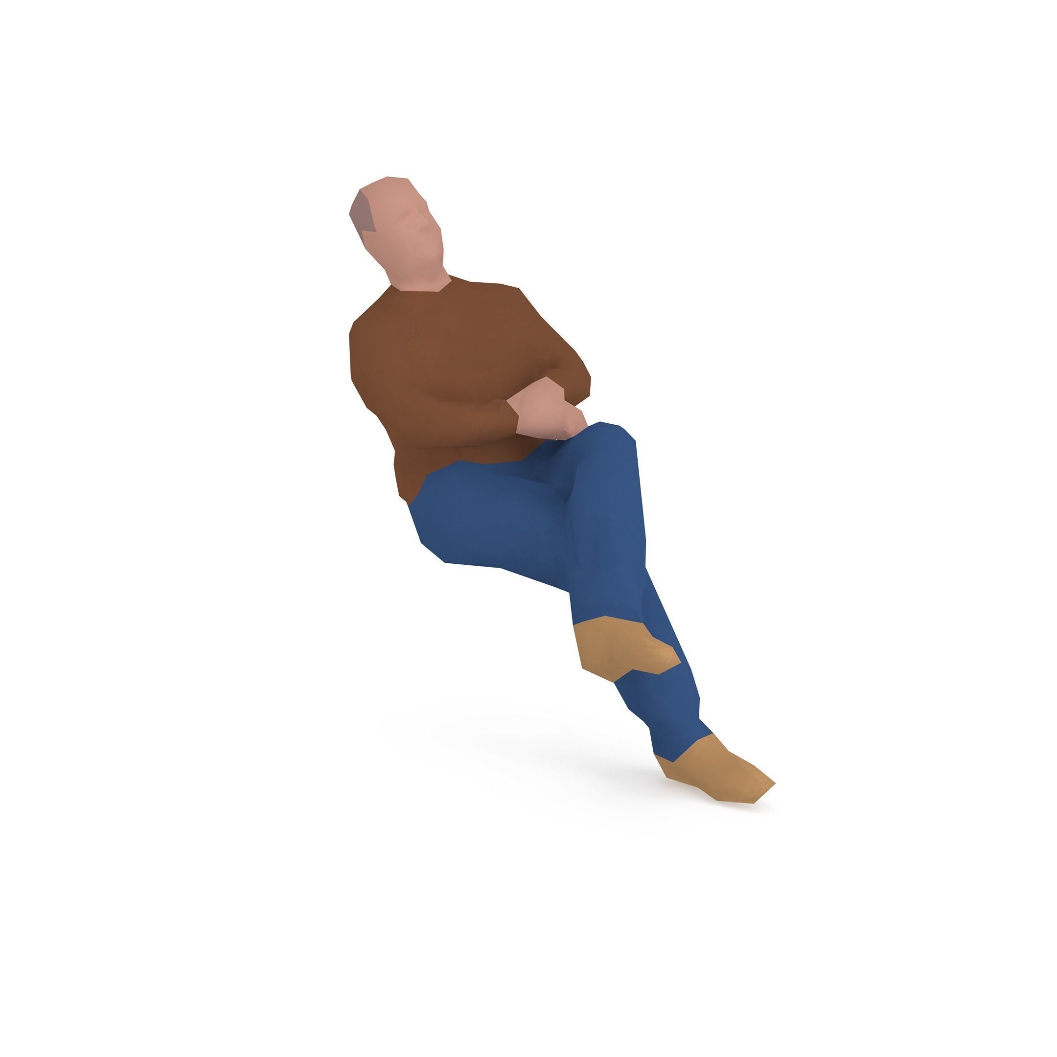 Man 1k 216 Low-poly 3D model_0