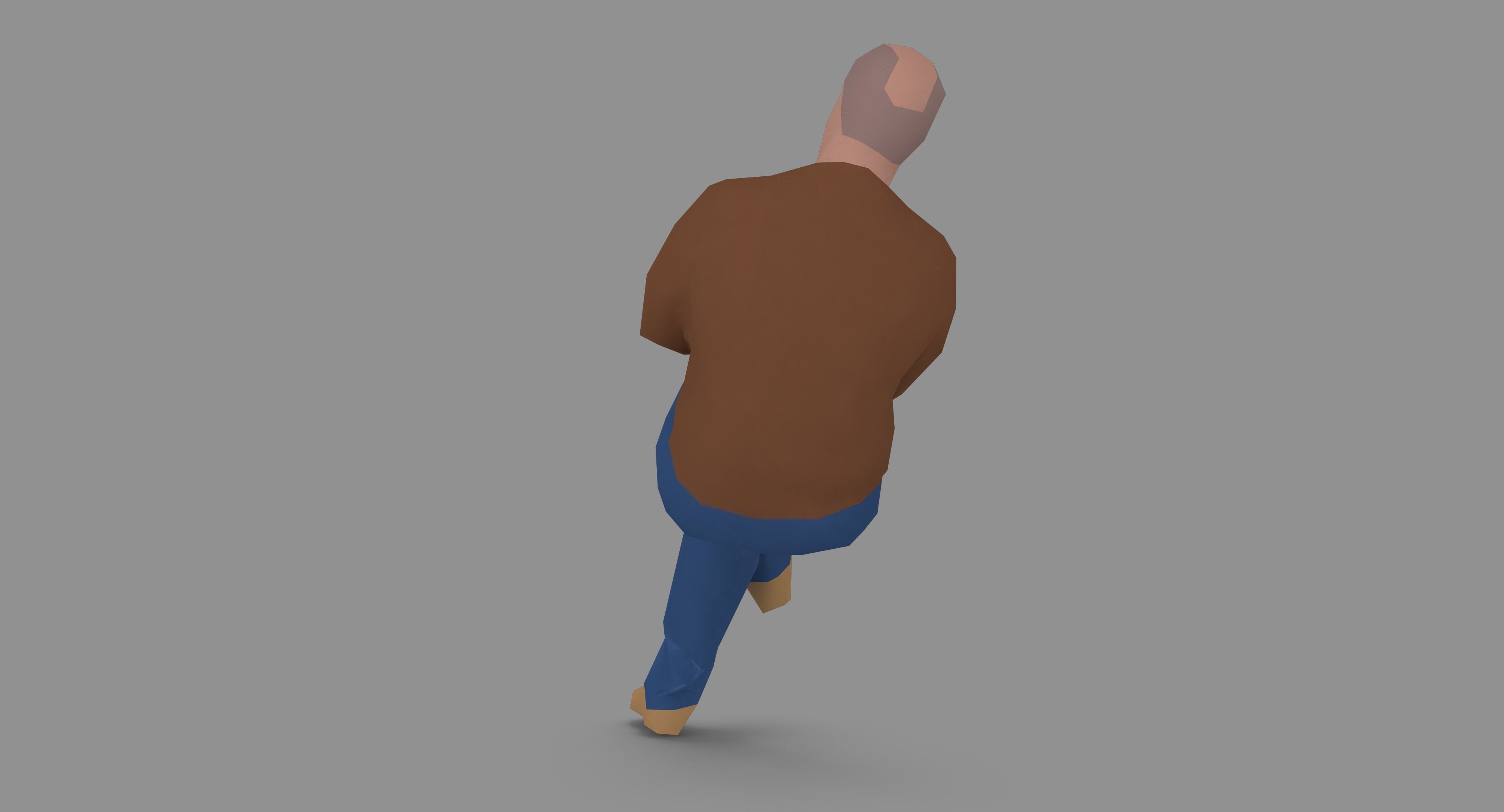 Man 1k 216 Low-poly 3D model_12