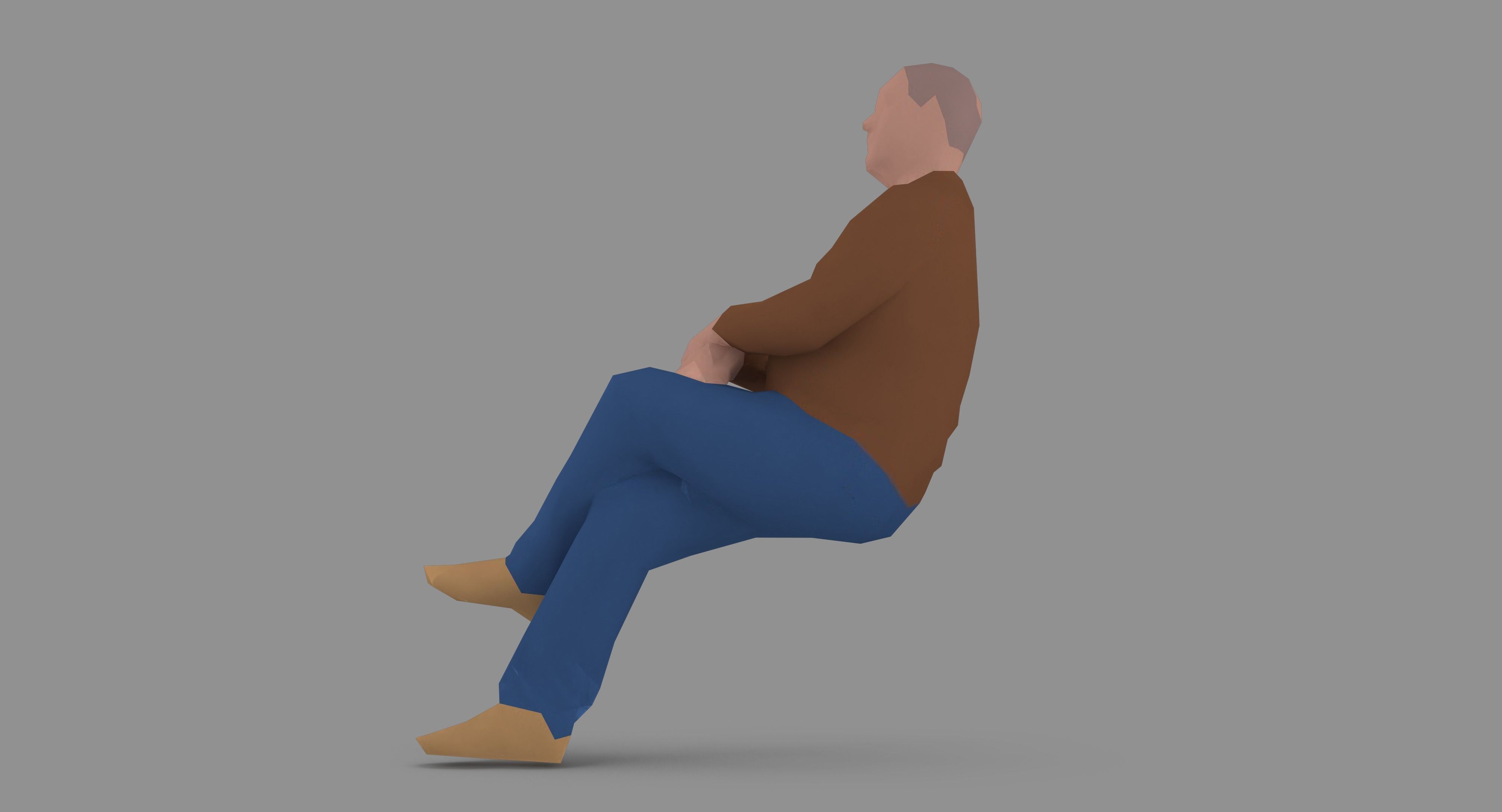 Man 1k 216 Low-poly 3D model_17