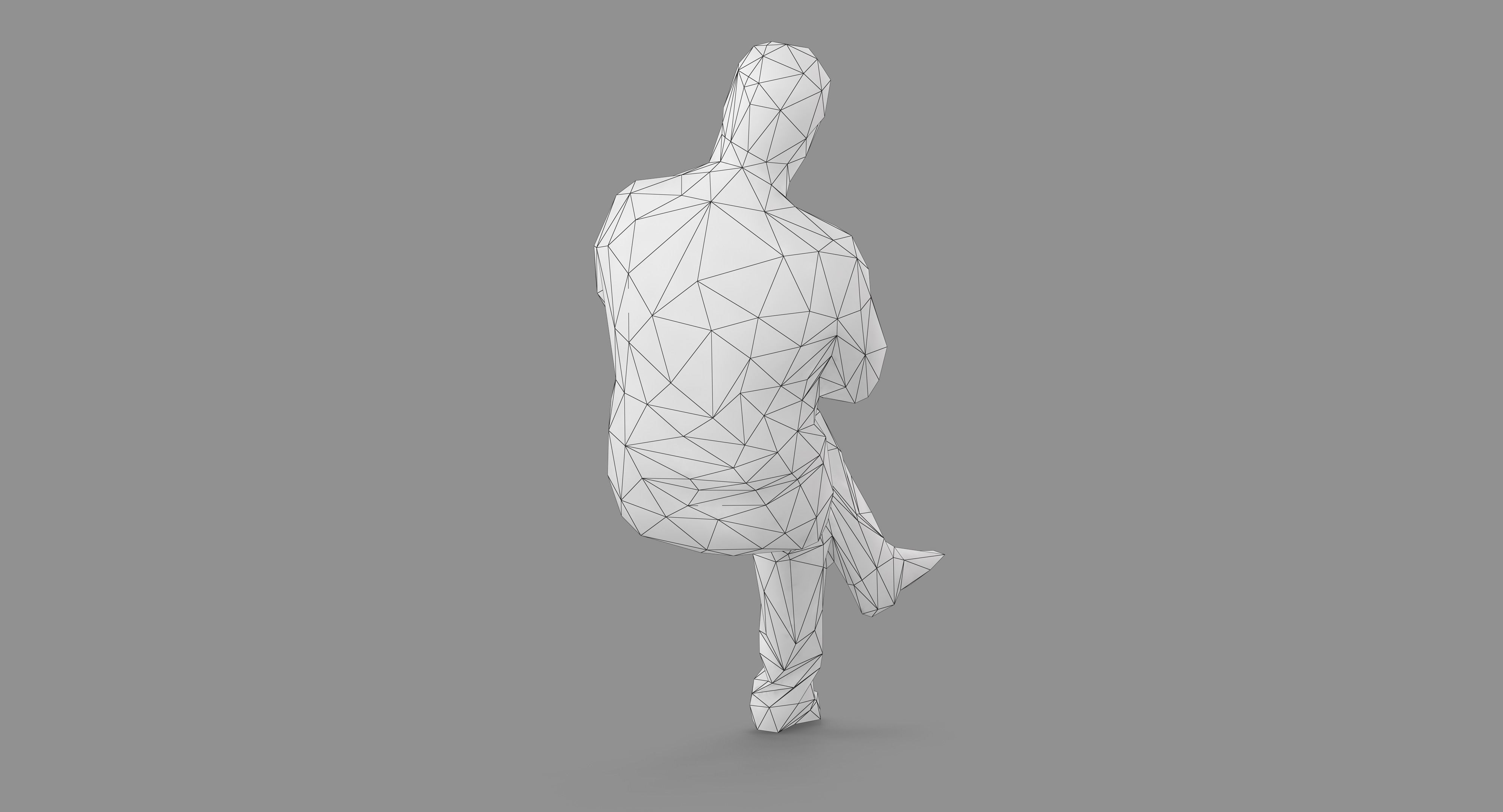 Man 1k 216 Low-poly 3D model_33