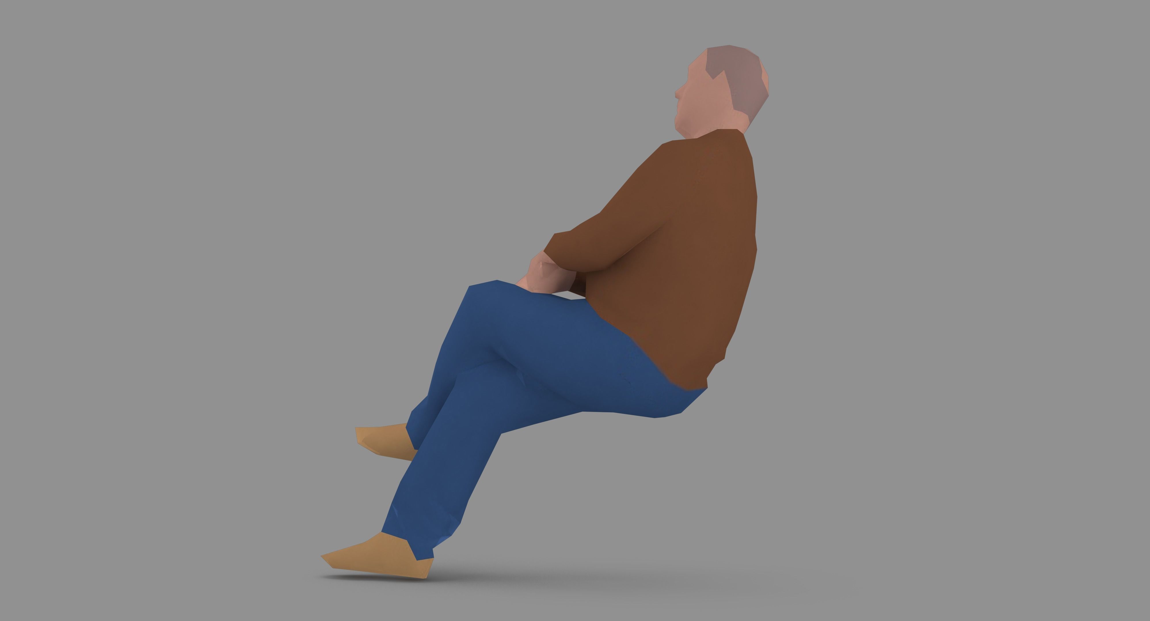Man 1k 216 Low-poly 3D model_16