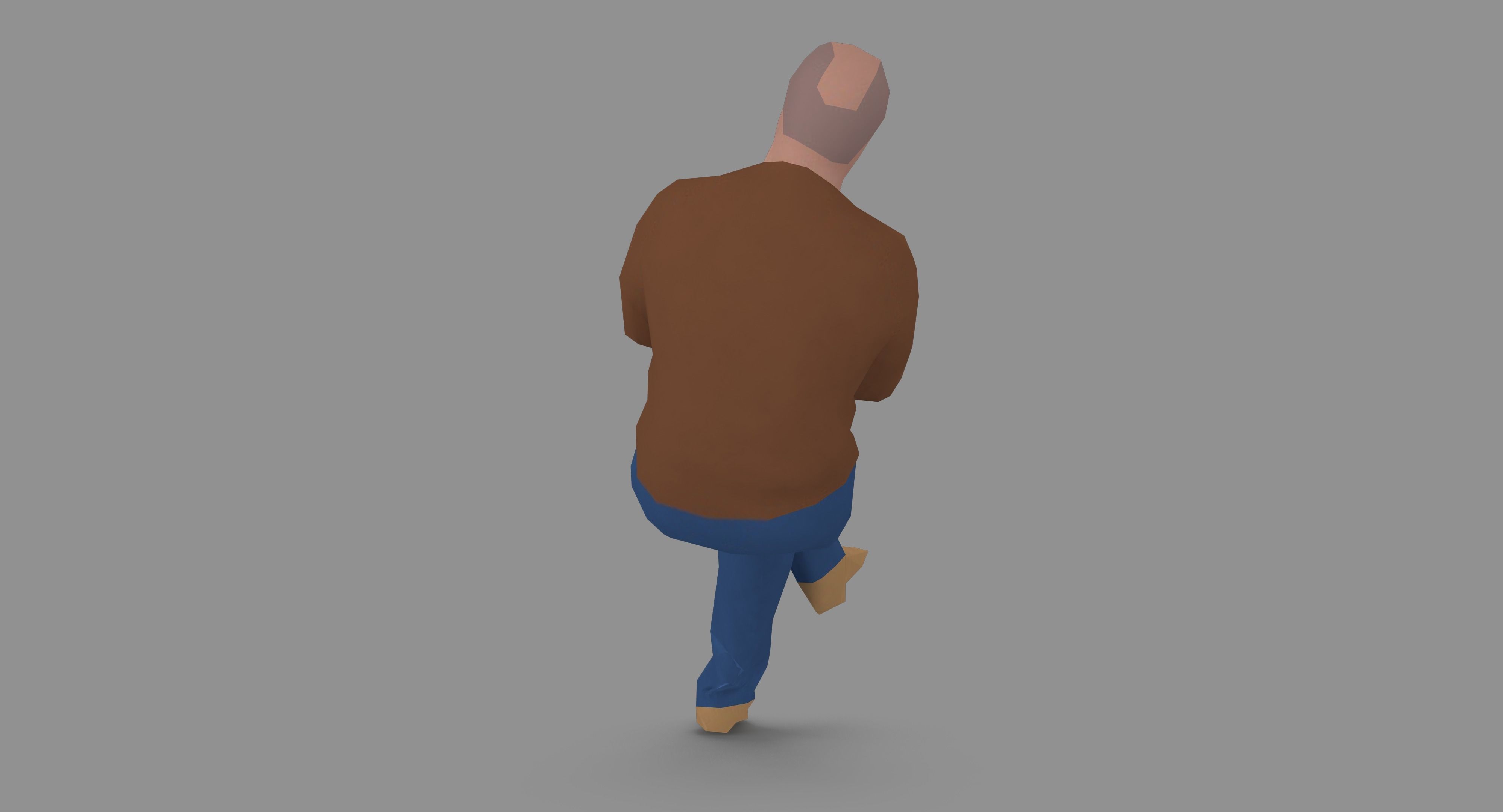 Man 1k 216 Low-poly 3D model_11