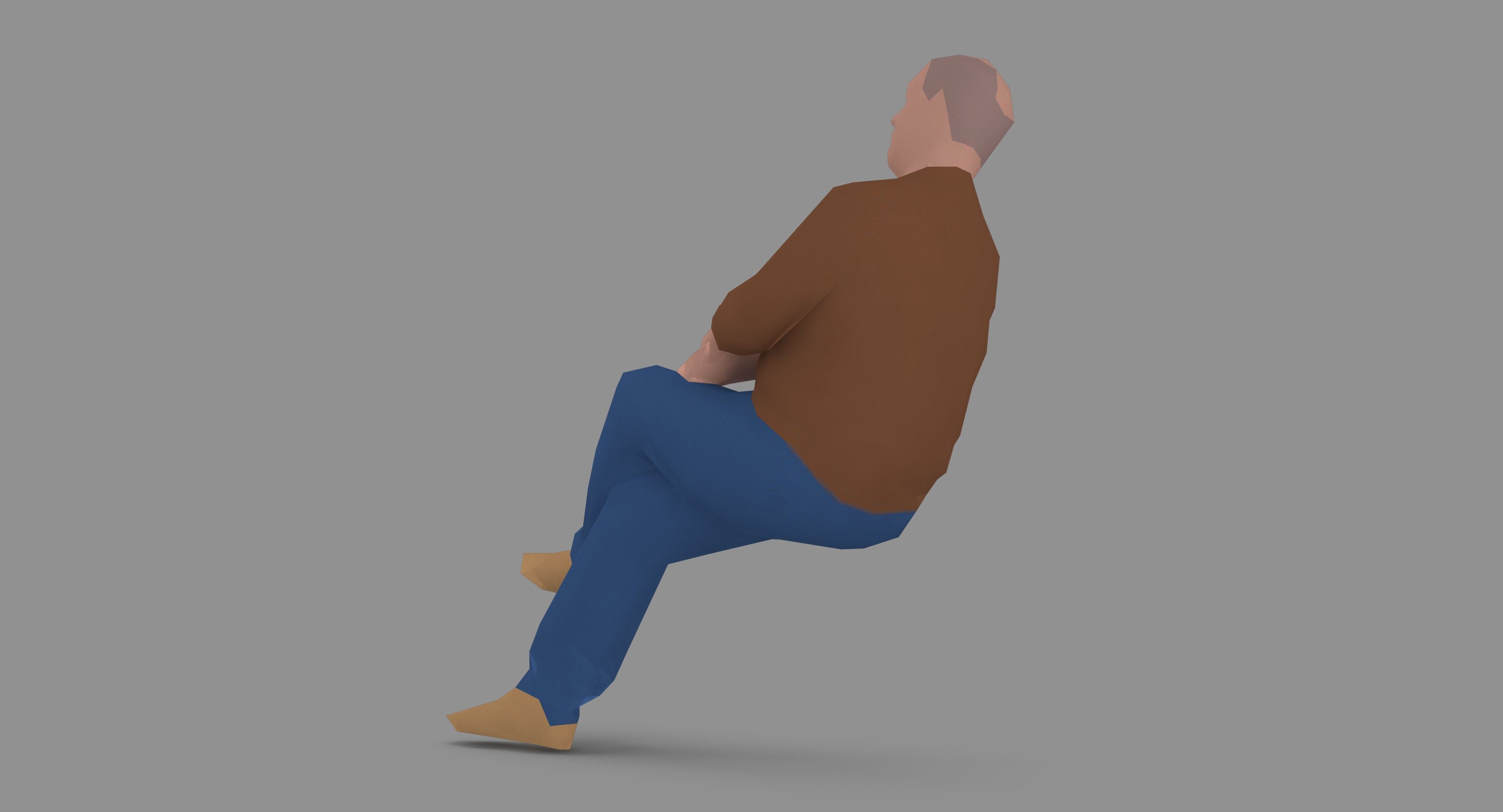 Man 1k 216 Low-poly 3D model_15