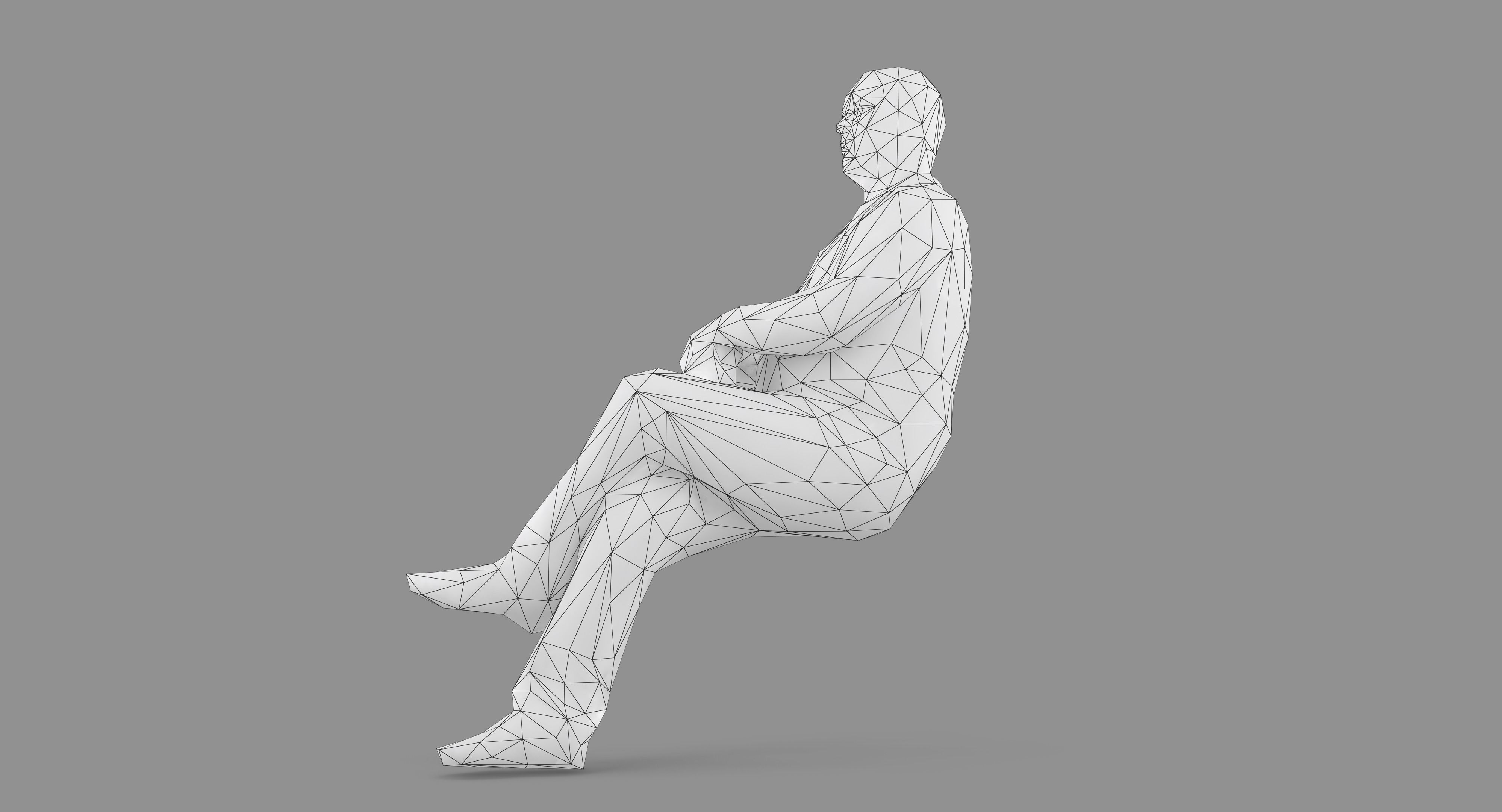 Man 1k 216 Low-poly 3D model_41