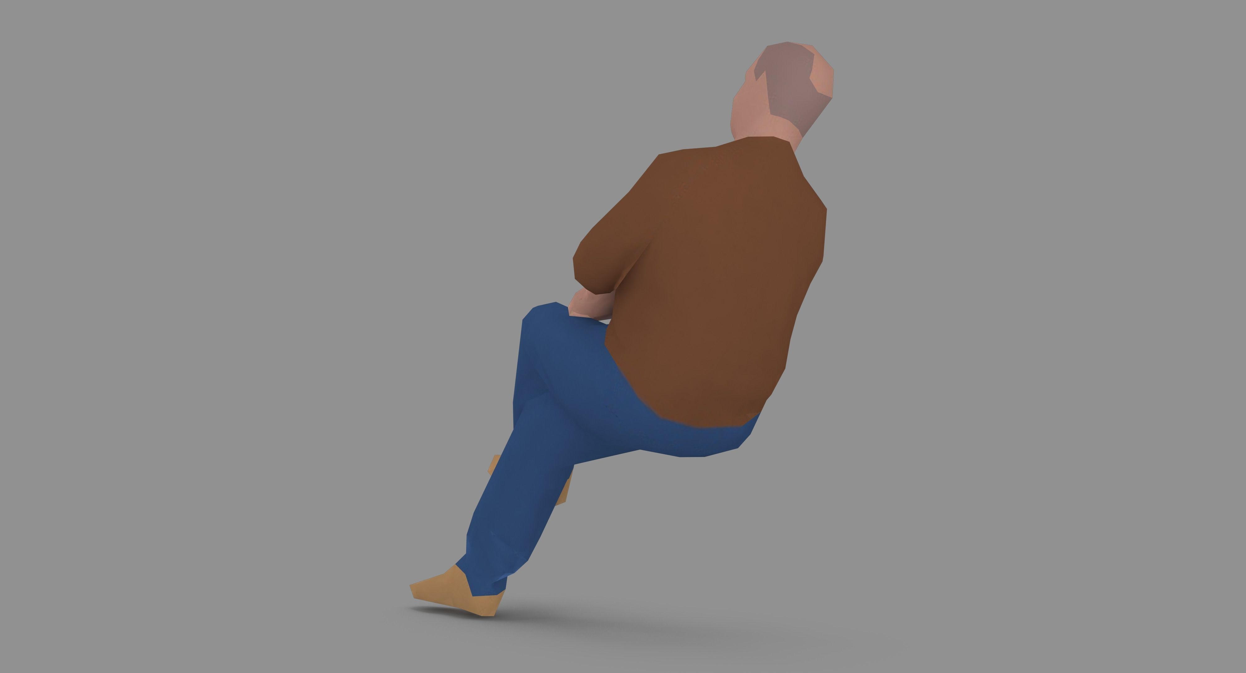 Man 1k 216 Low-poly 3D model_14