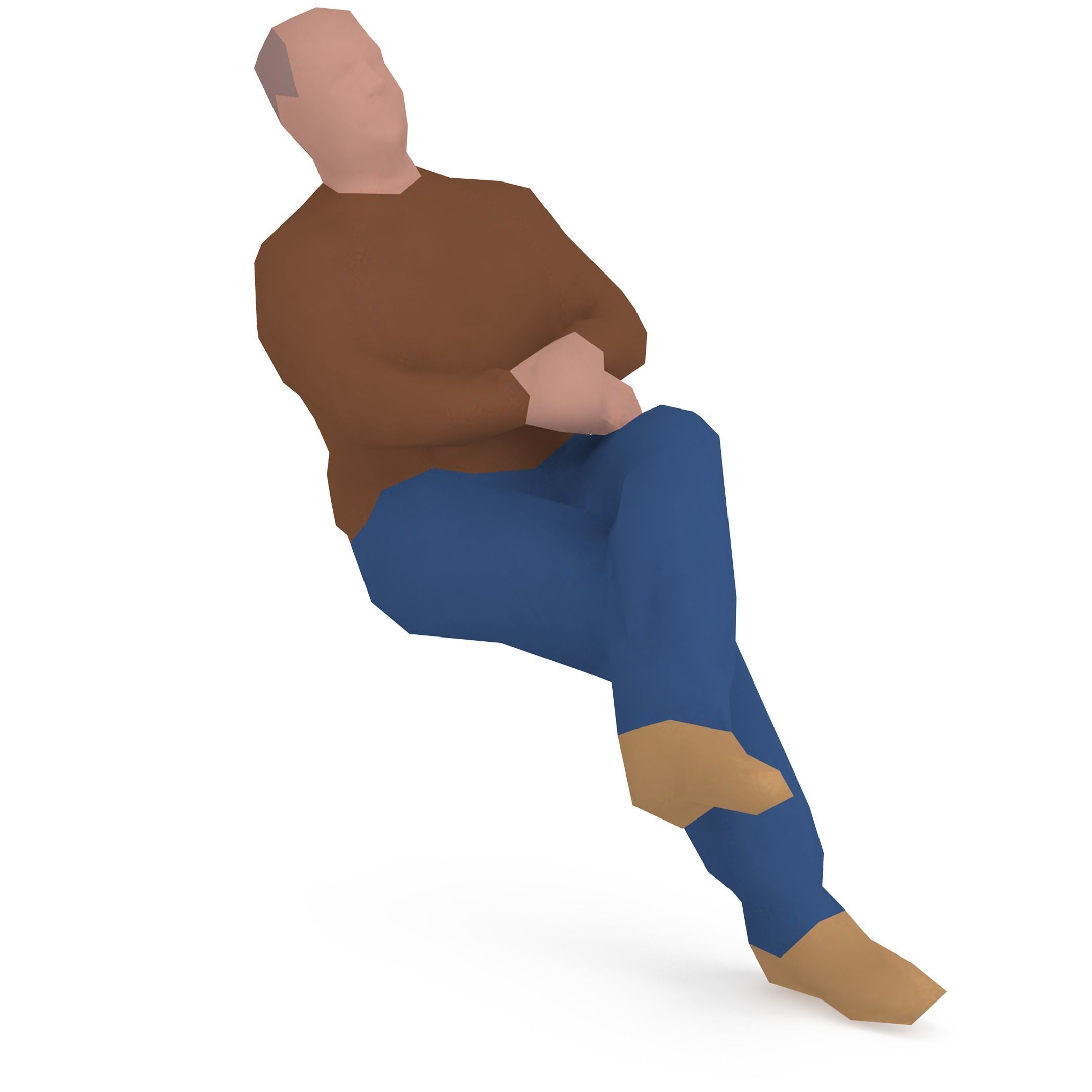 Man 1k 216 Low-poly 3D model_1
