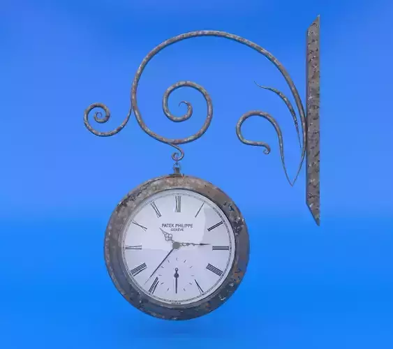 Street Clock 3D model Street Clock 3D model