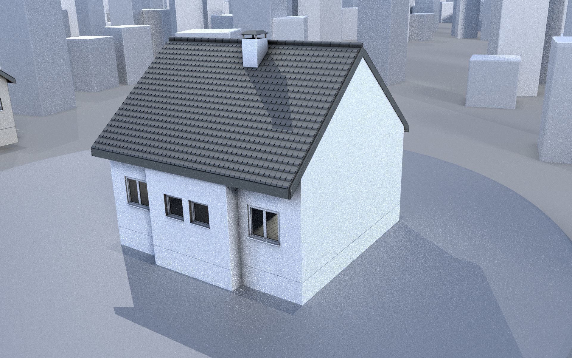 City Double Houses 3D Model Collection_381