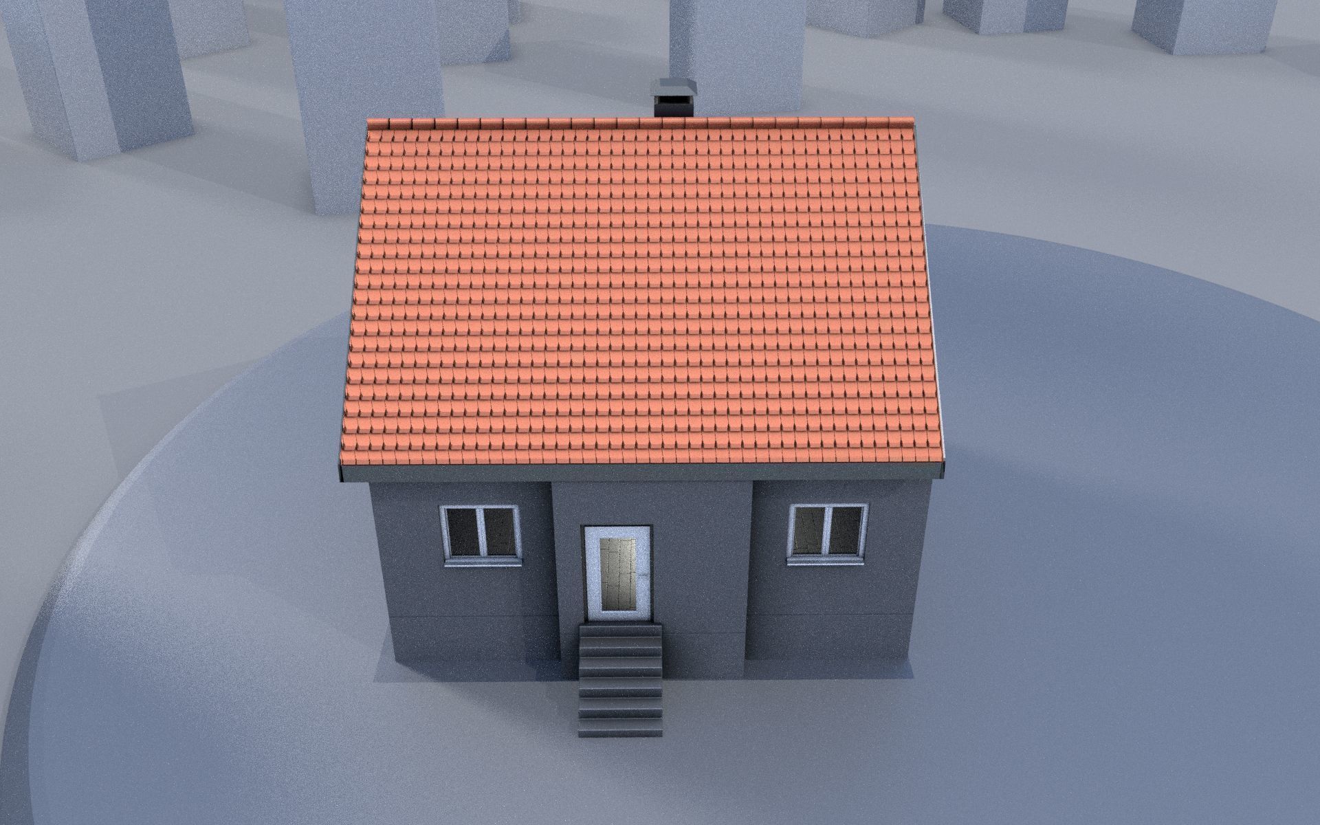 City Double Houses 3D Model Collection_8