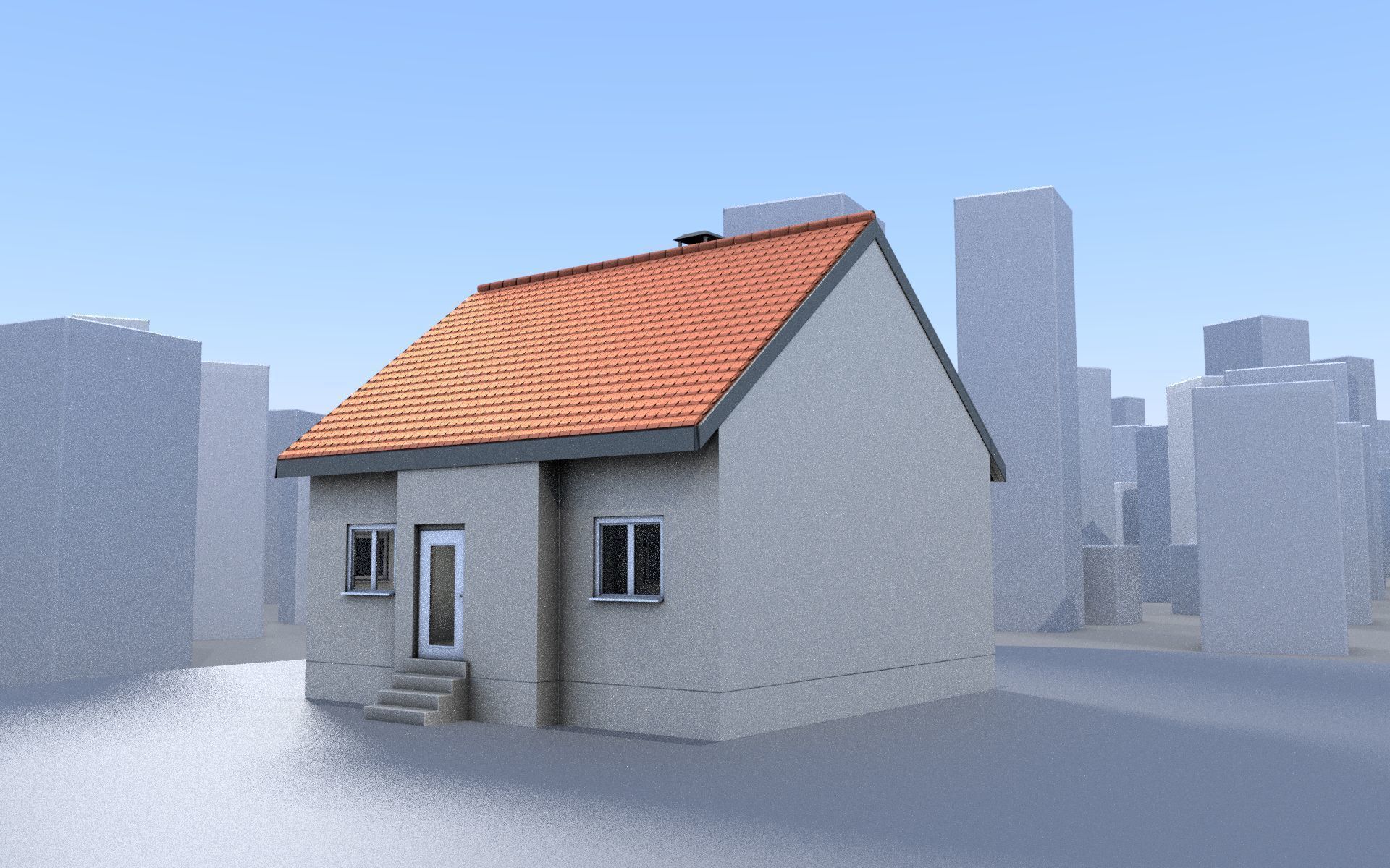 City Double Houses 3D Model Collection_133
