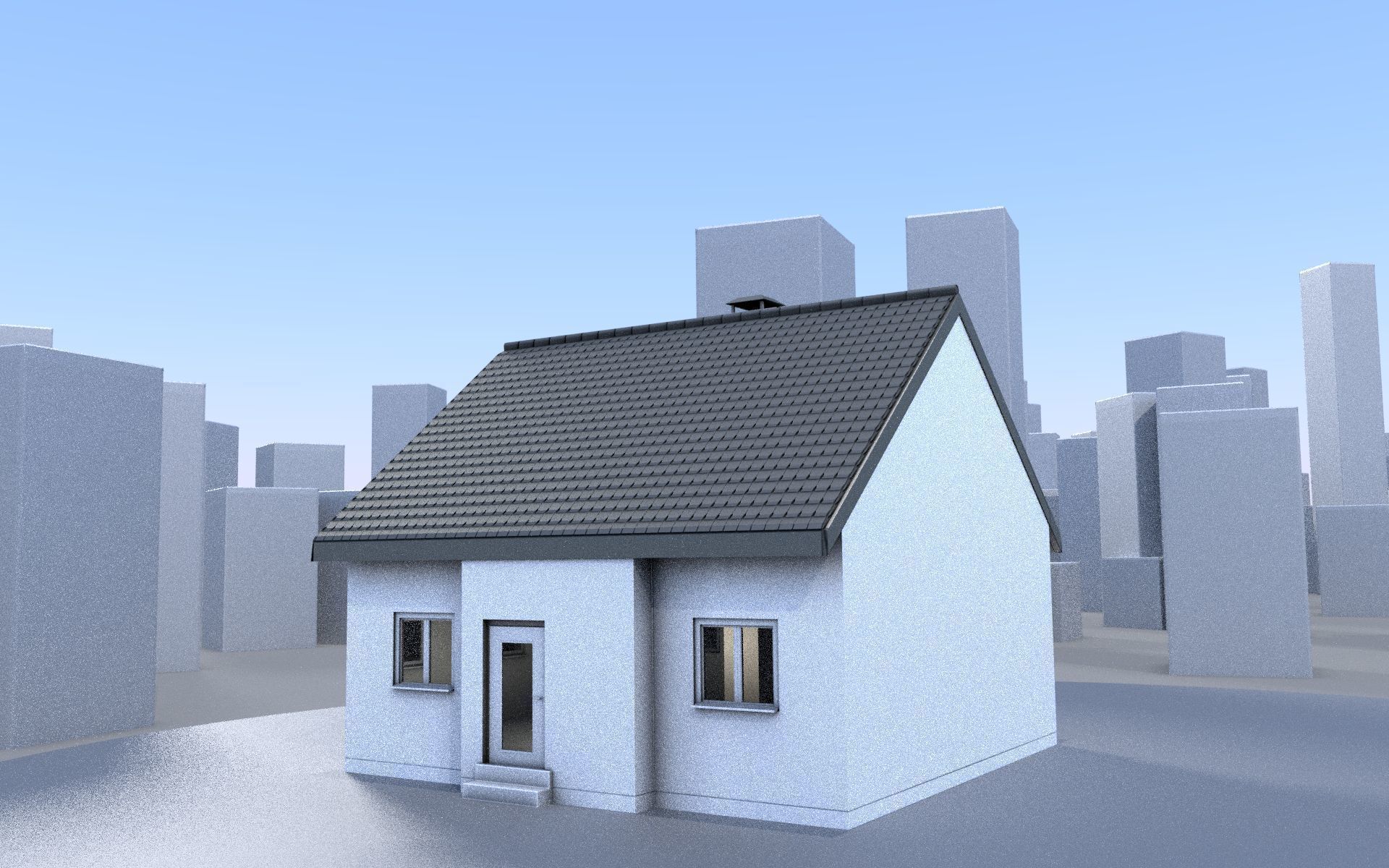 City Double Houses 3D Model Collection_286