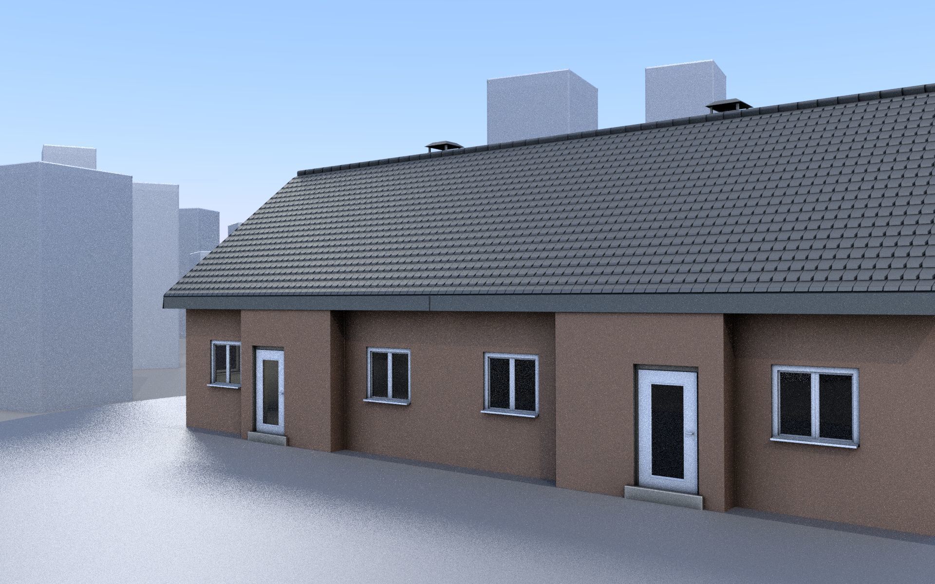 City Double Houses 3D Model Collection_553