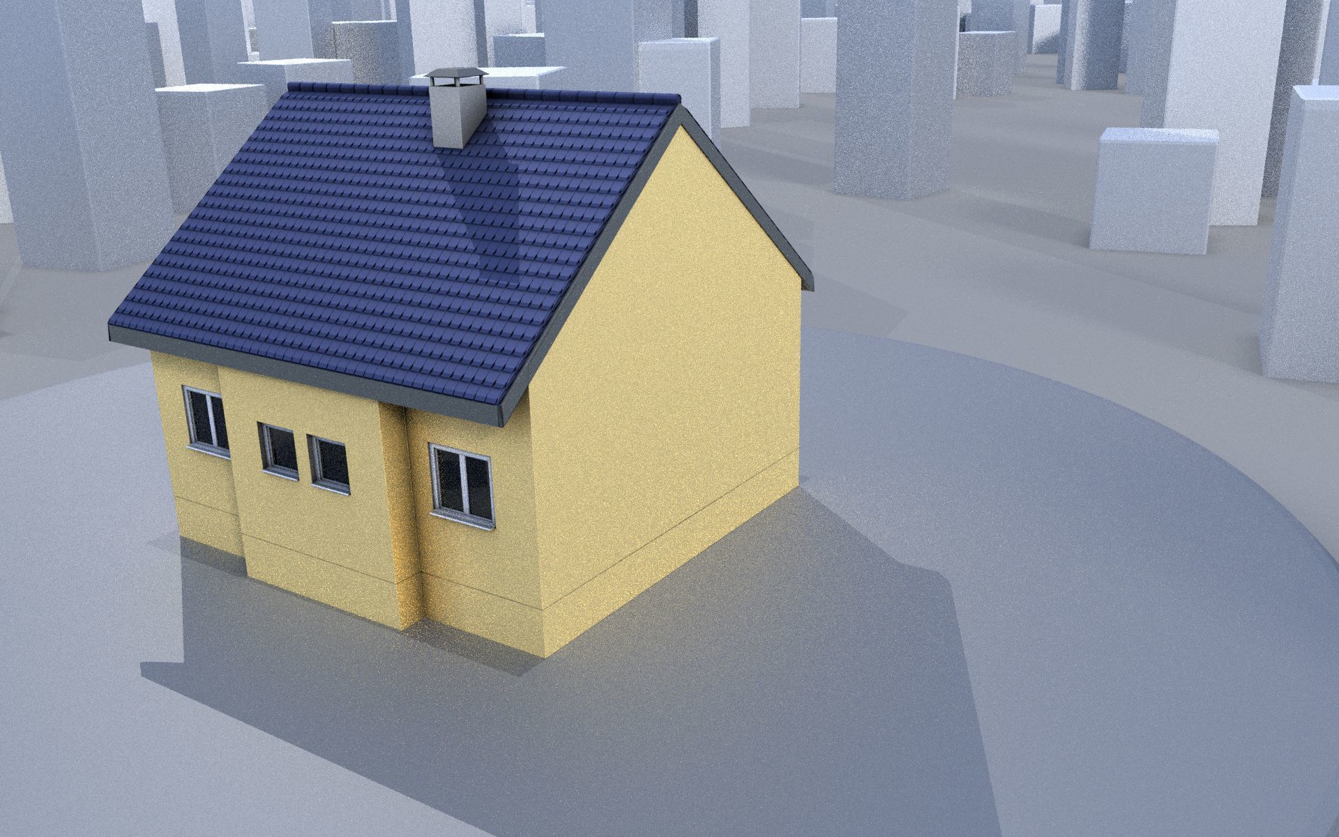 City Double Houses 3D Model Collection_683