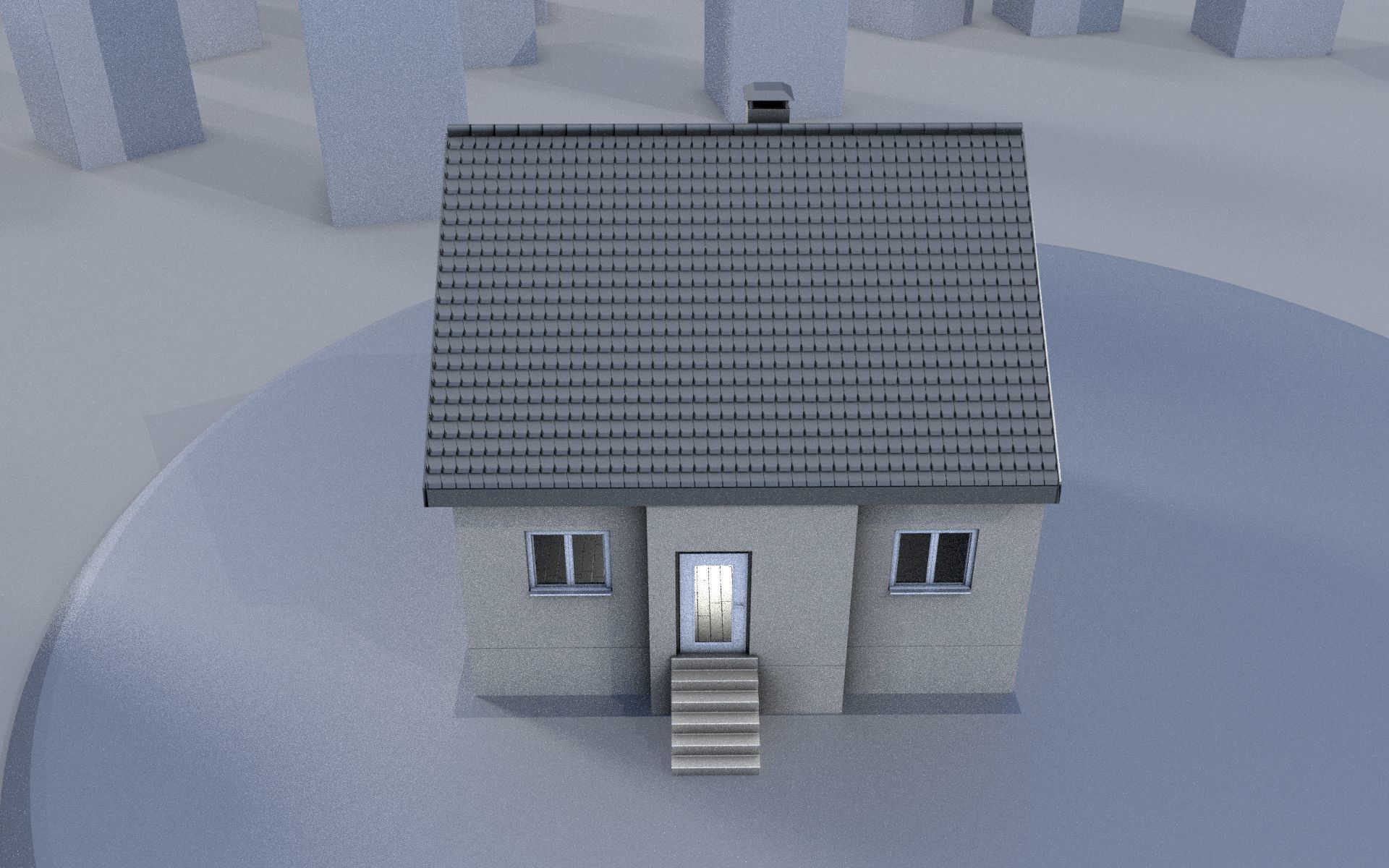 City Double Houses 3D Model Collection_405