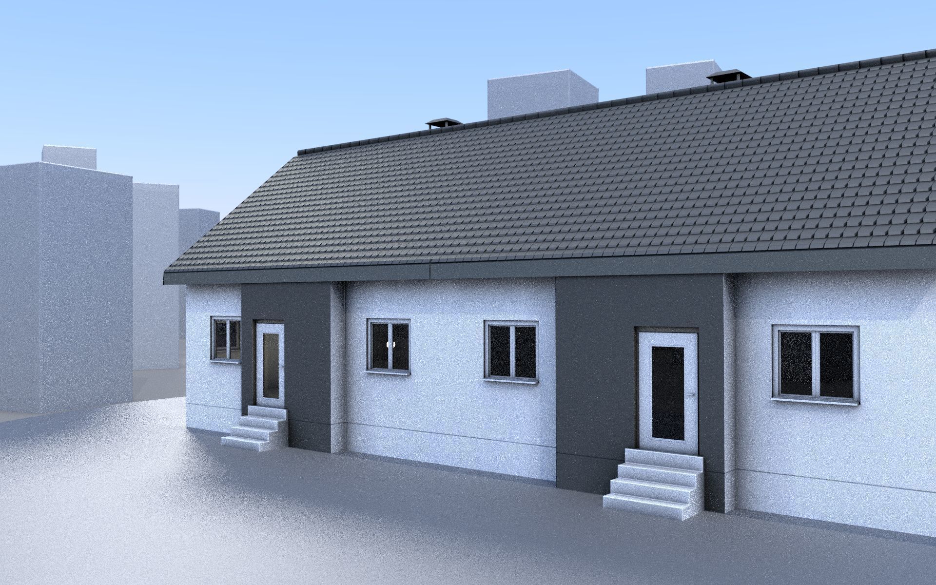 City Double Houses 3D Model Collection_322