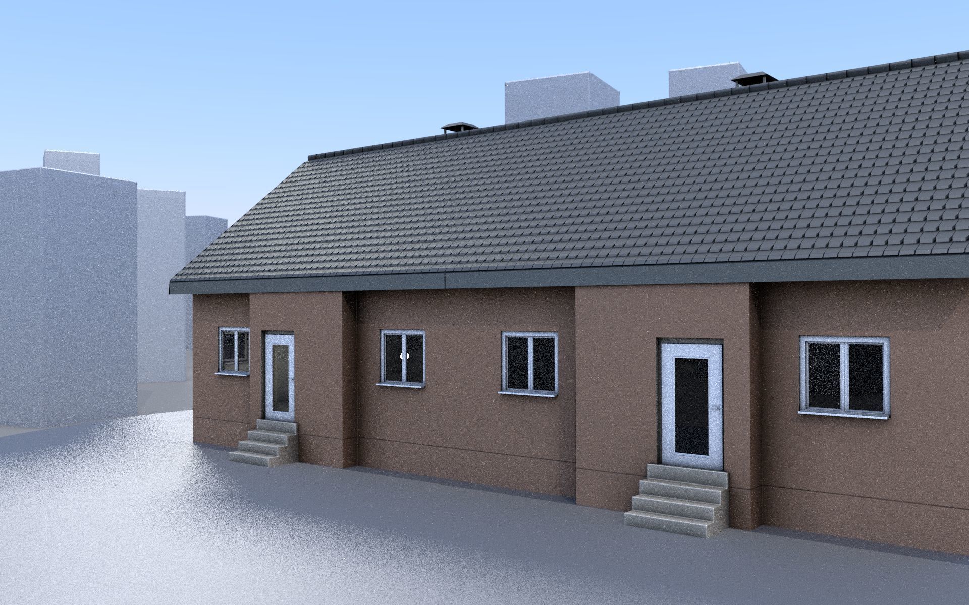 City Double Houses 3D Model Collection_549
