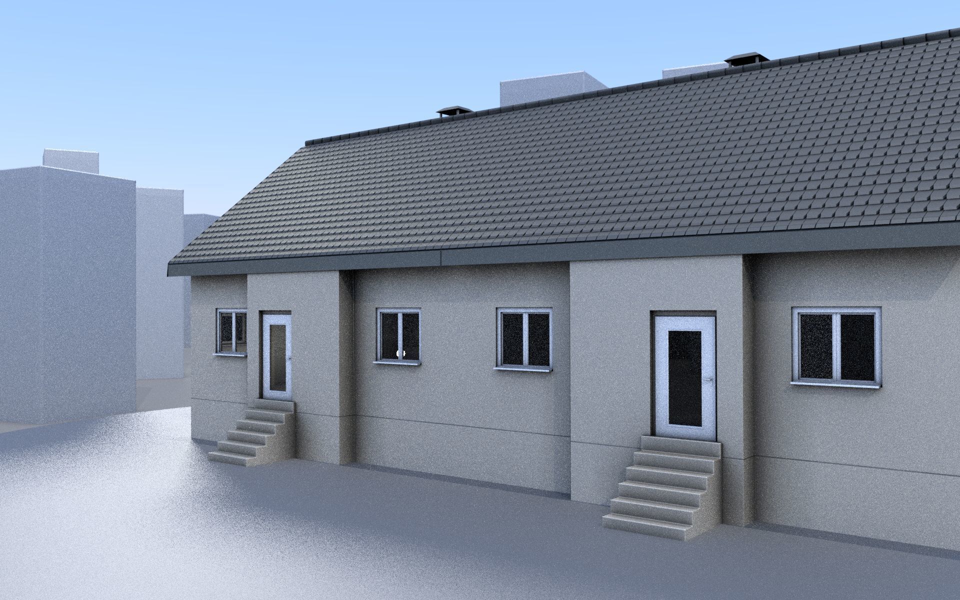 City Double Houses 3D Model Collection_454