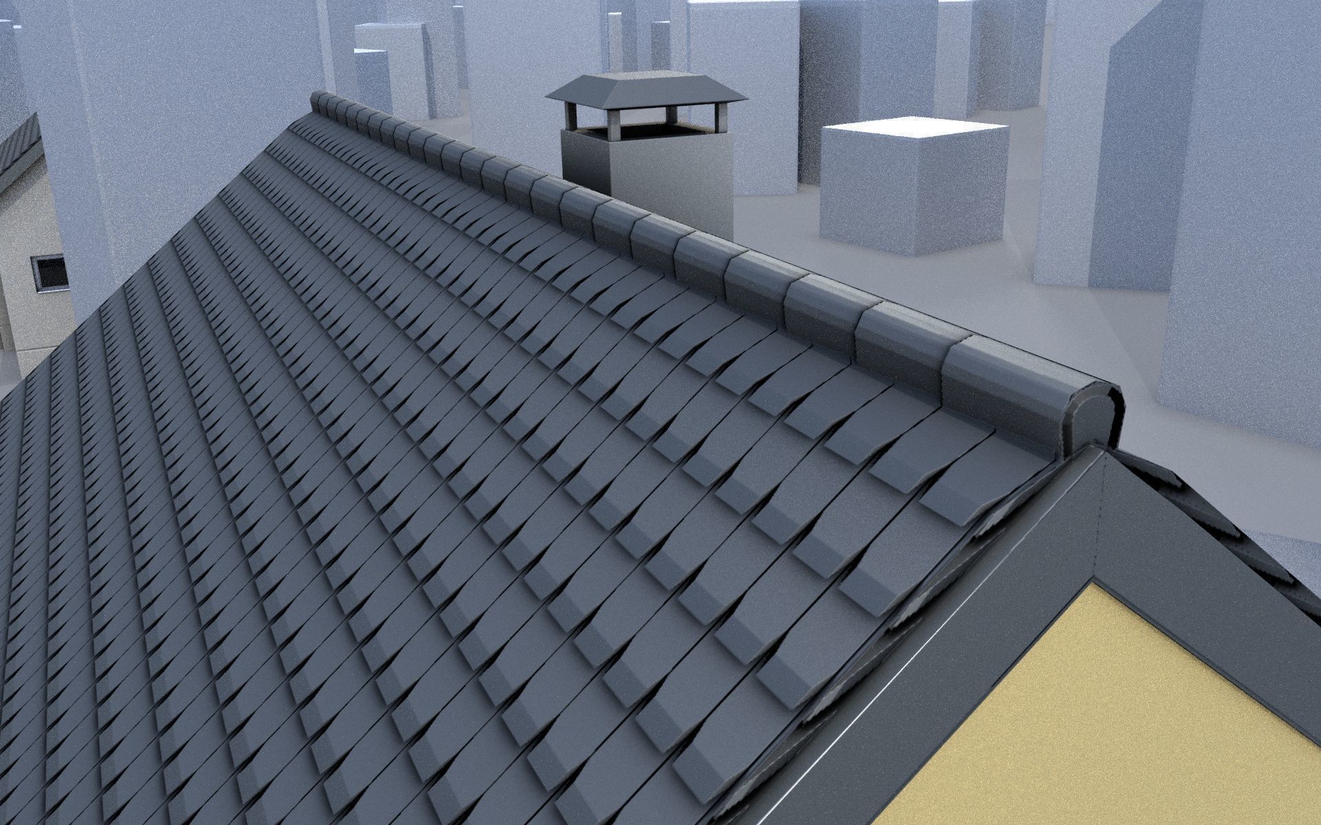 City Double Houses 3D Model Collection_539