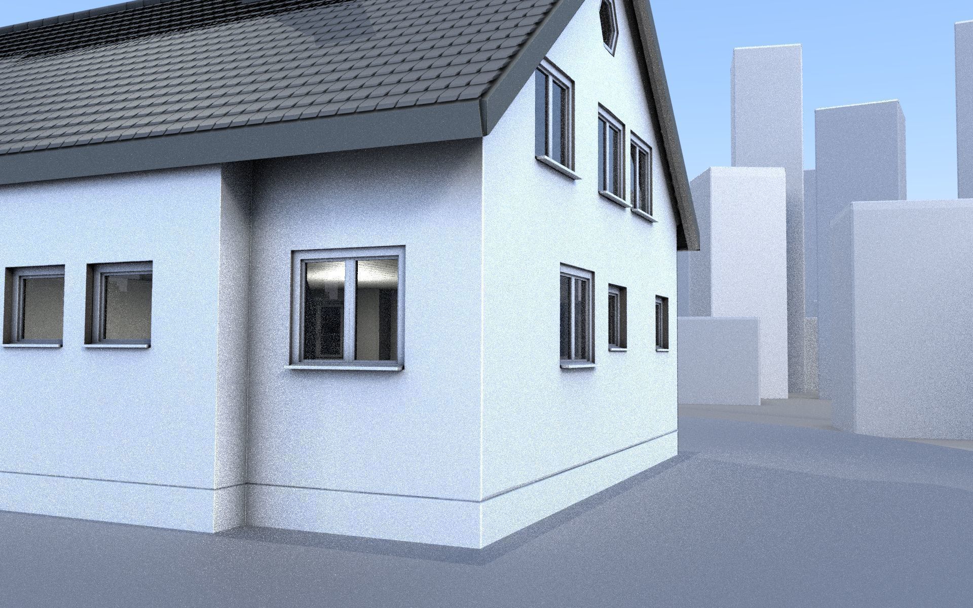 City Double Houses 3D Model Collection_366