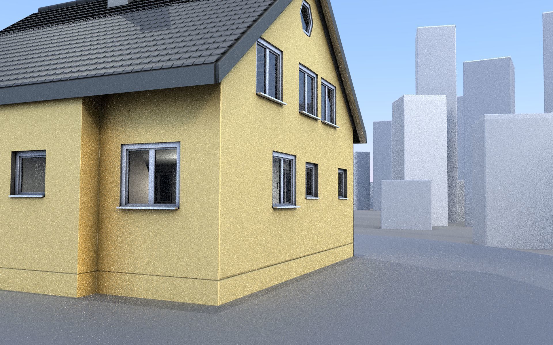 City Double Houses 3D Model Collection_551