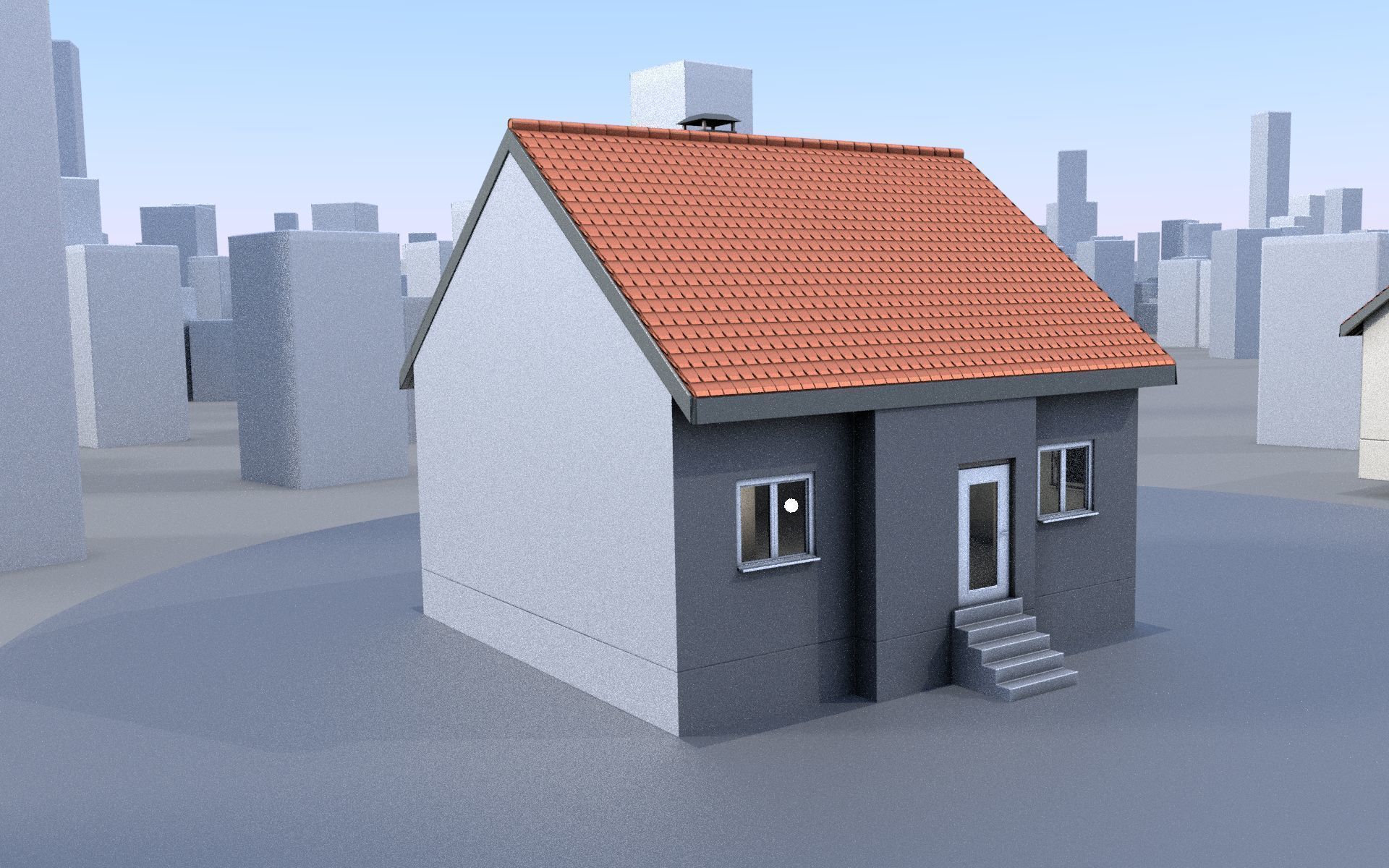 City Double Houses 3D Model Collection_56