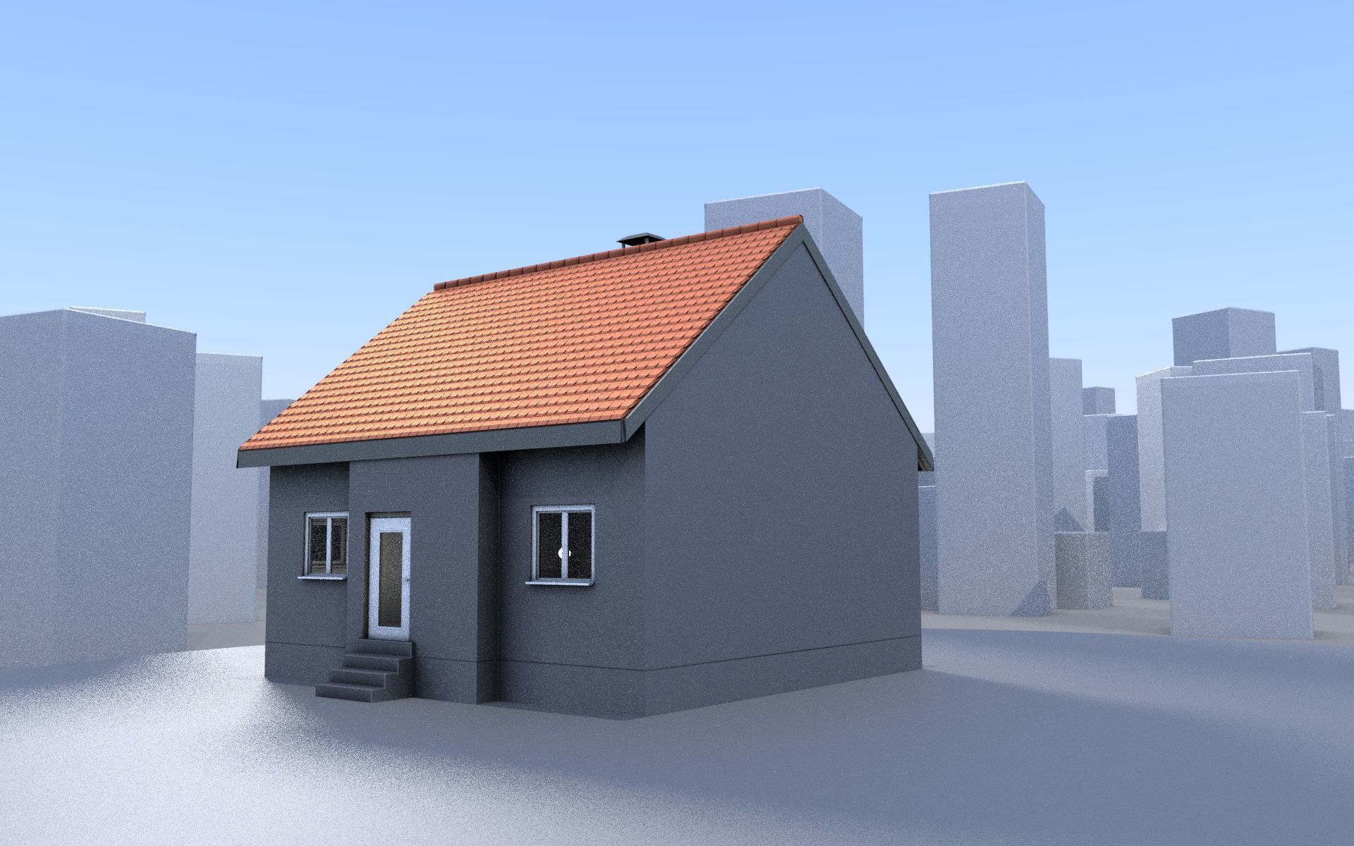 City Double Houses 3D Model Collection_13