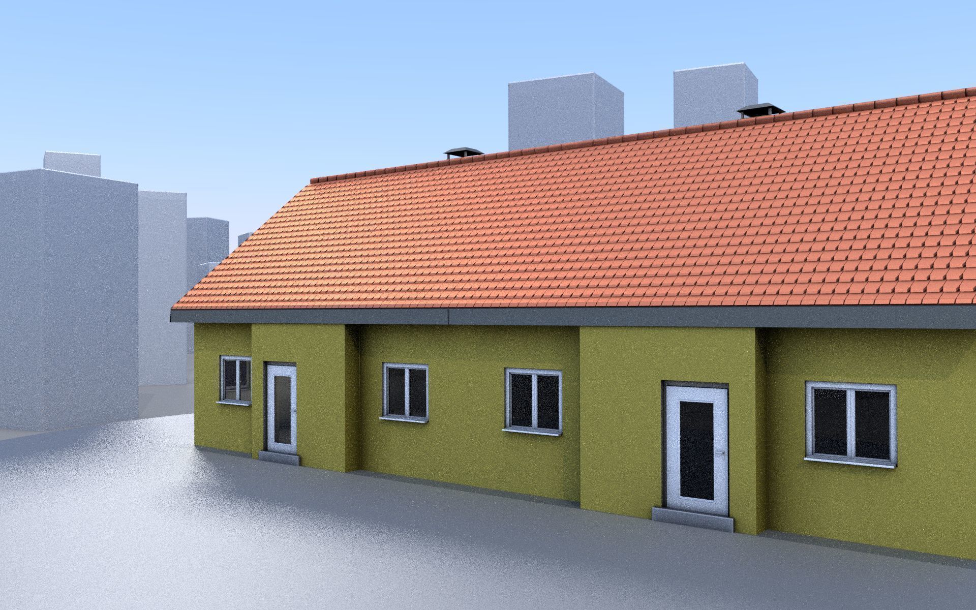 City Double Houses 3D Model Collection_267