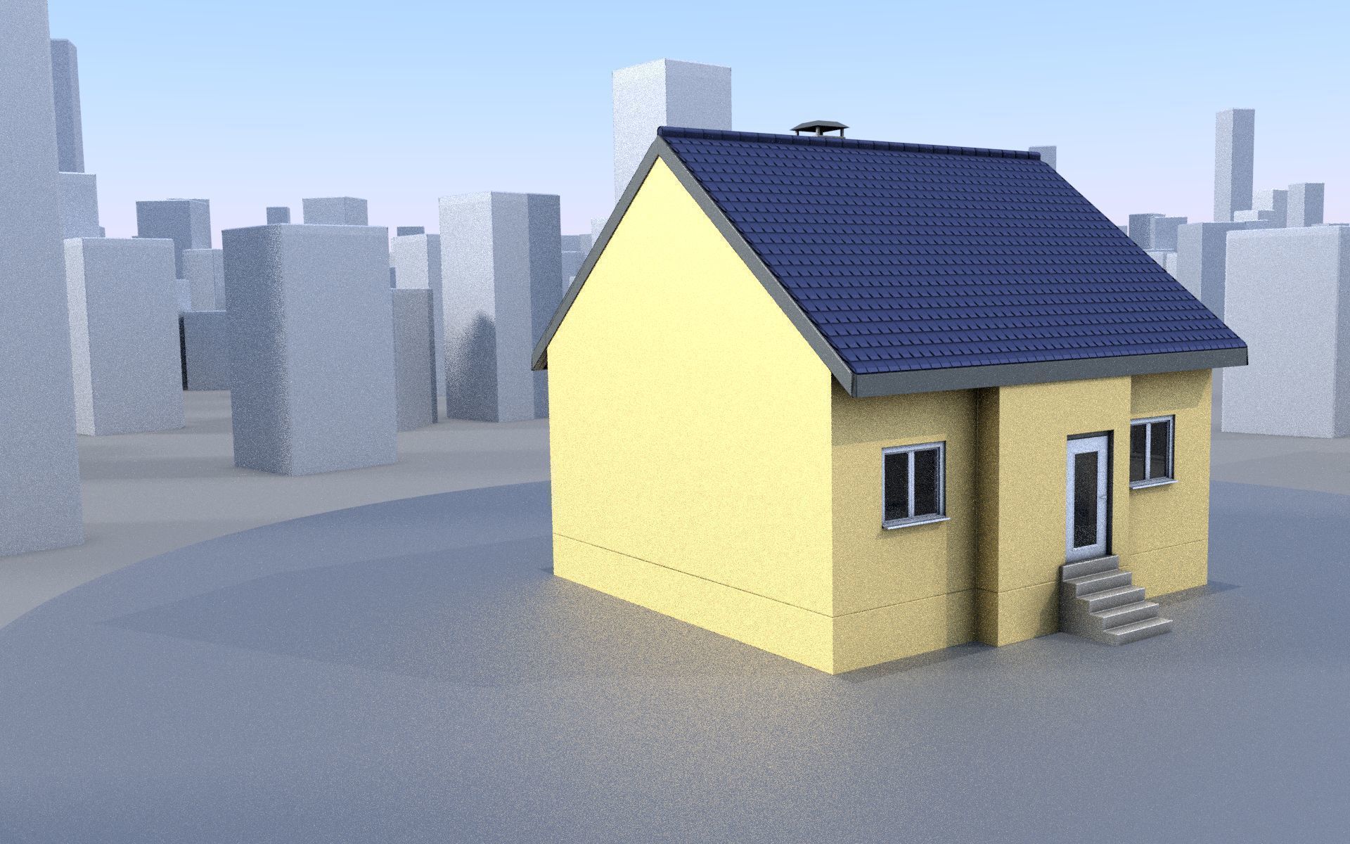 City Double Houses 3D Model Collection_669