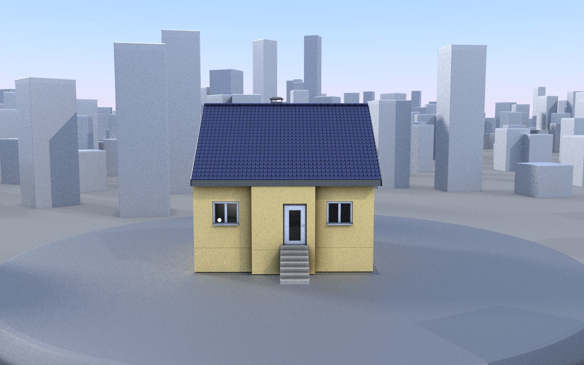 City Double Houses 3D Model Collection_665