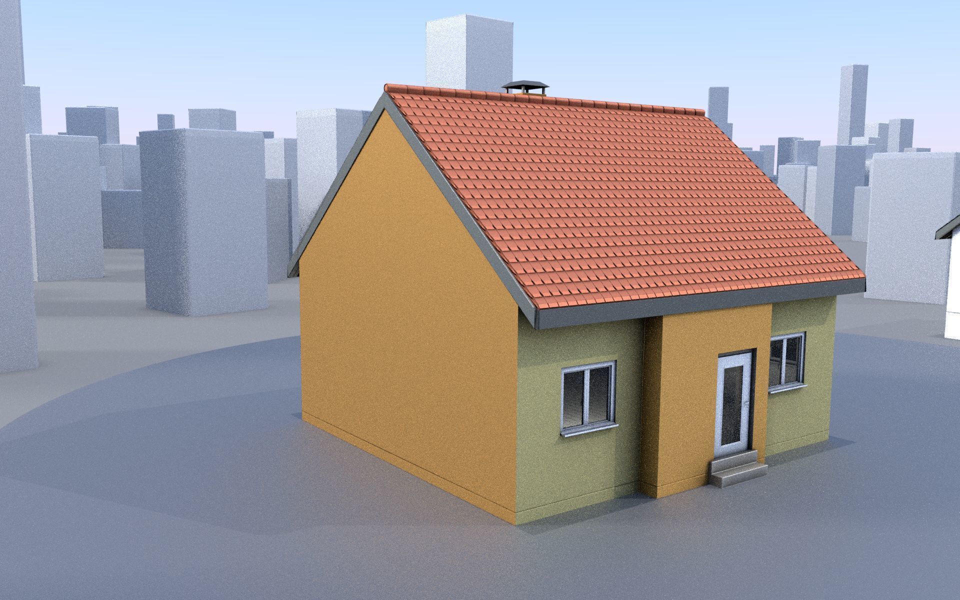 City Double Houses 3D Model Collection_188
