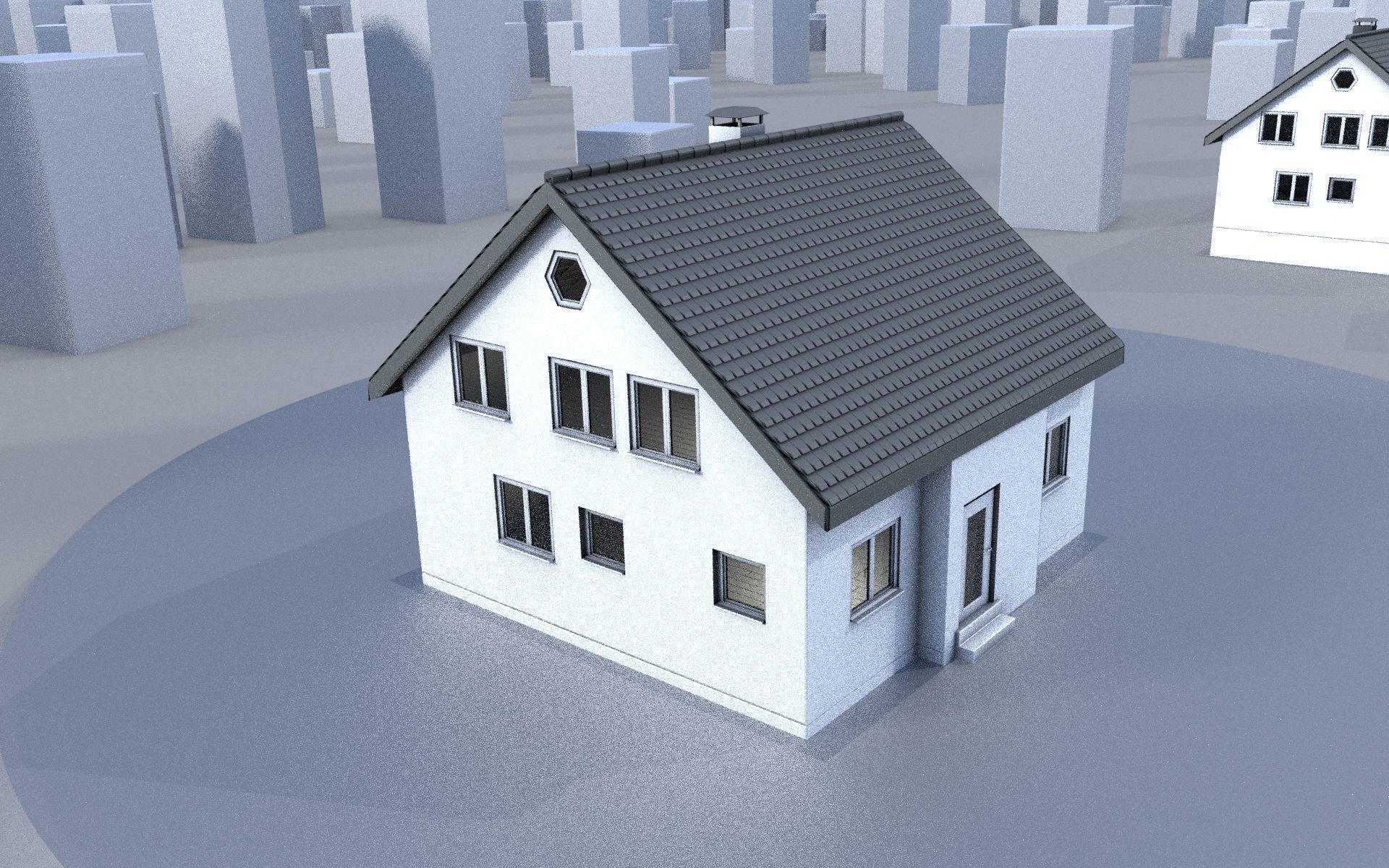 City Double Houses 3D Model Collection_301