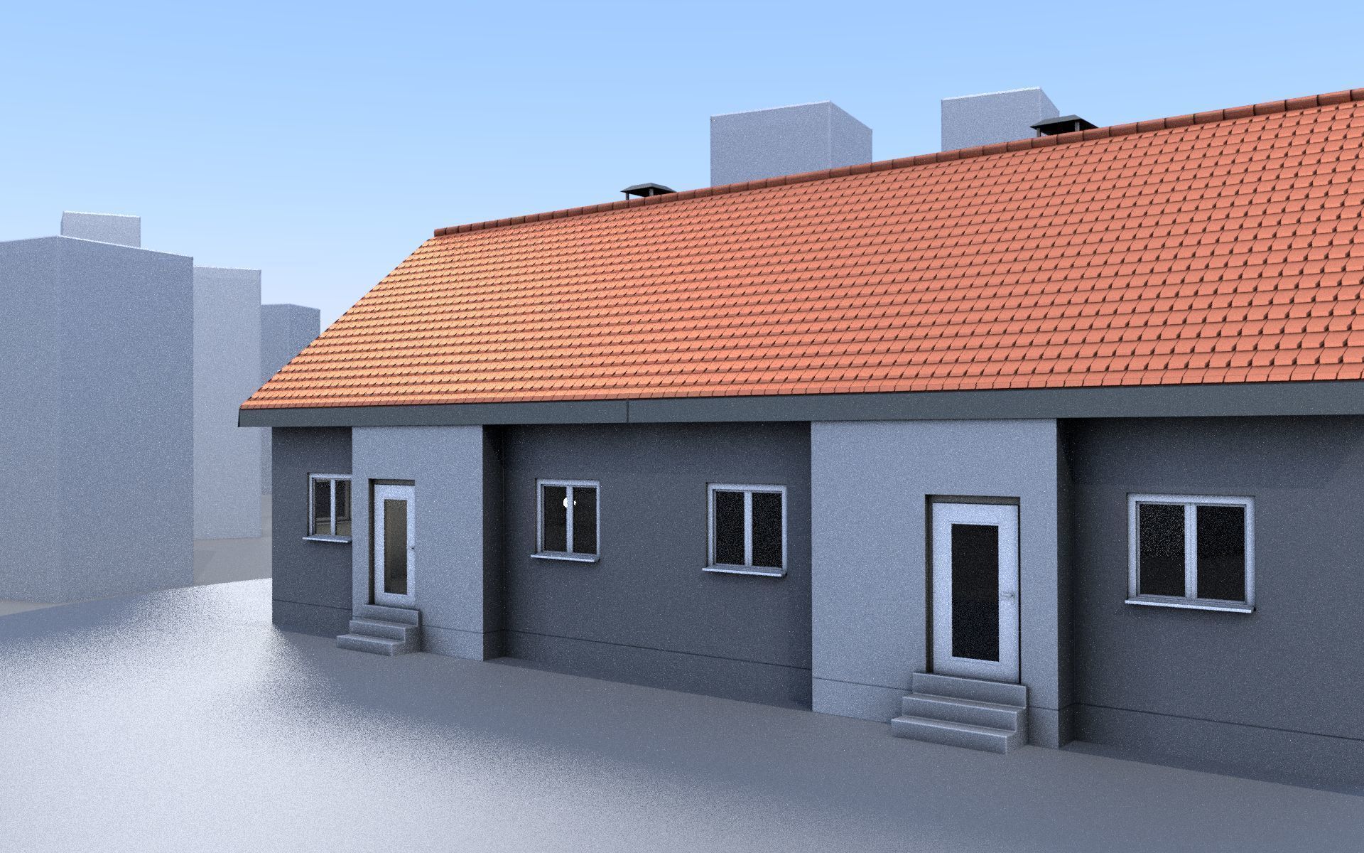 City Double Houses 3D Model Collection_40