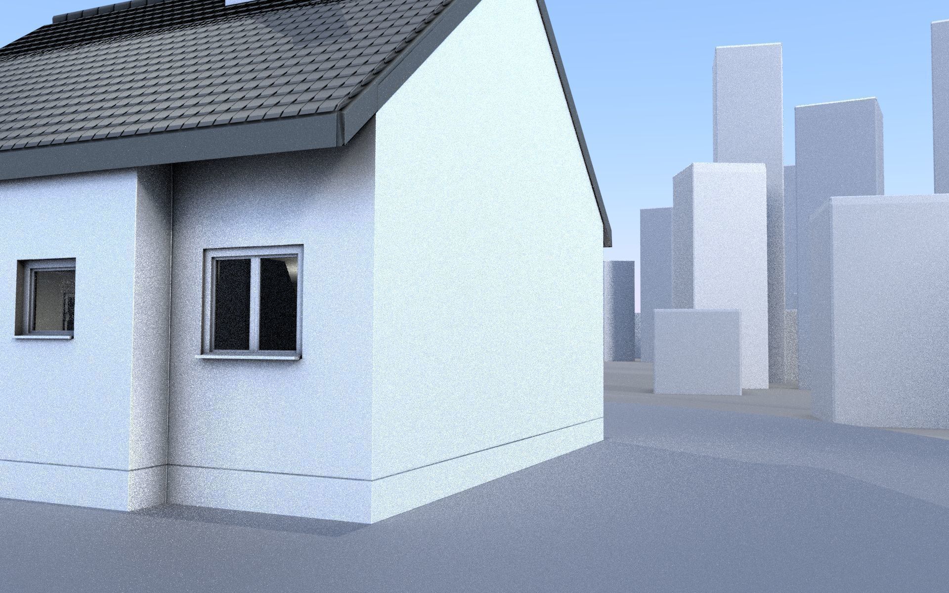 City Double Houses 3D Model Collection_402