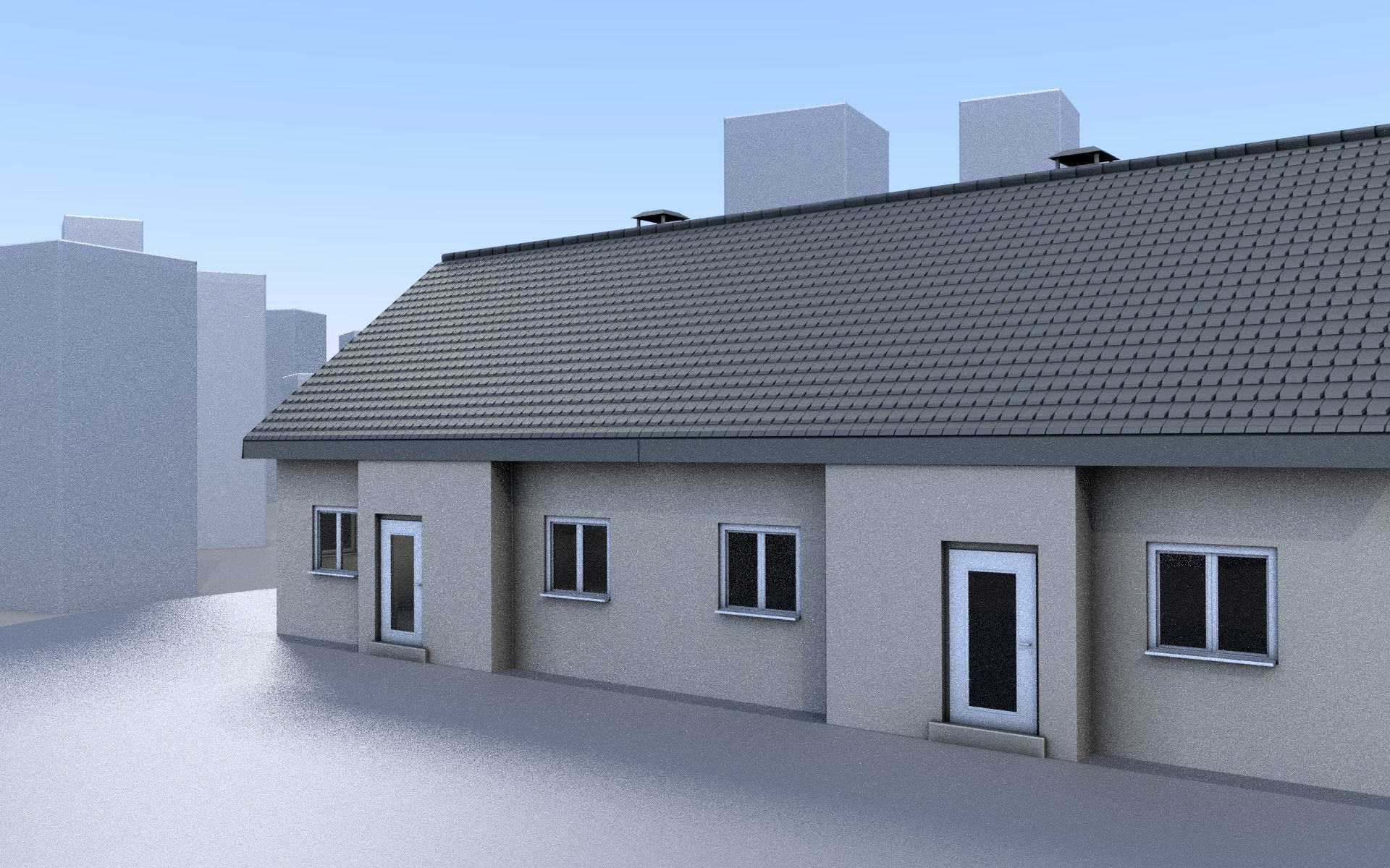 City Double Houses 3D Model Collection_452