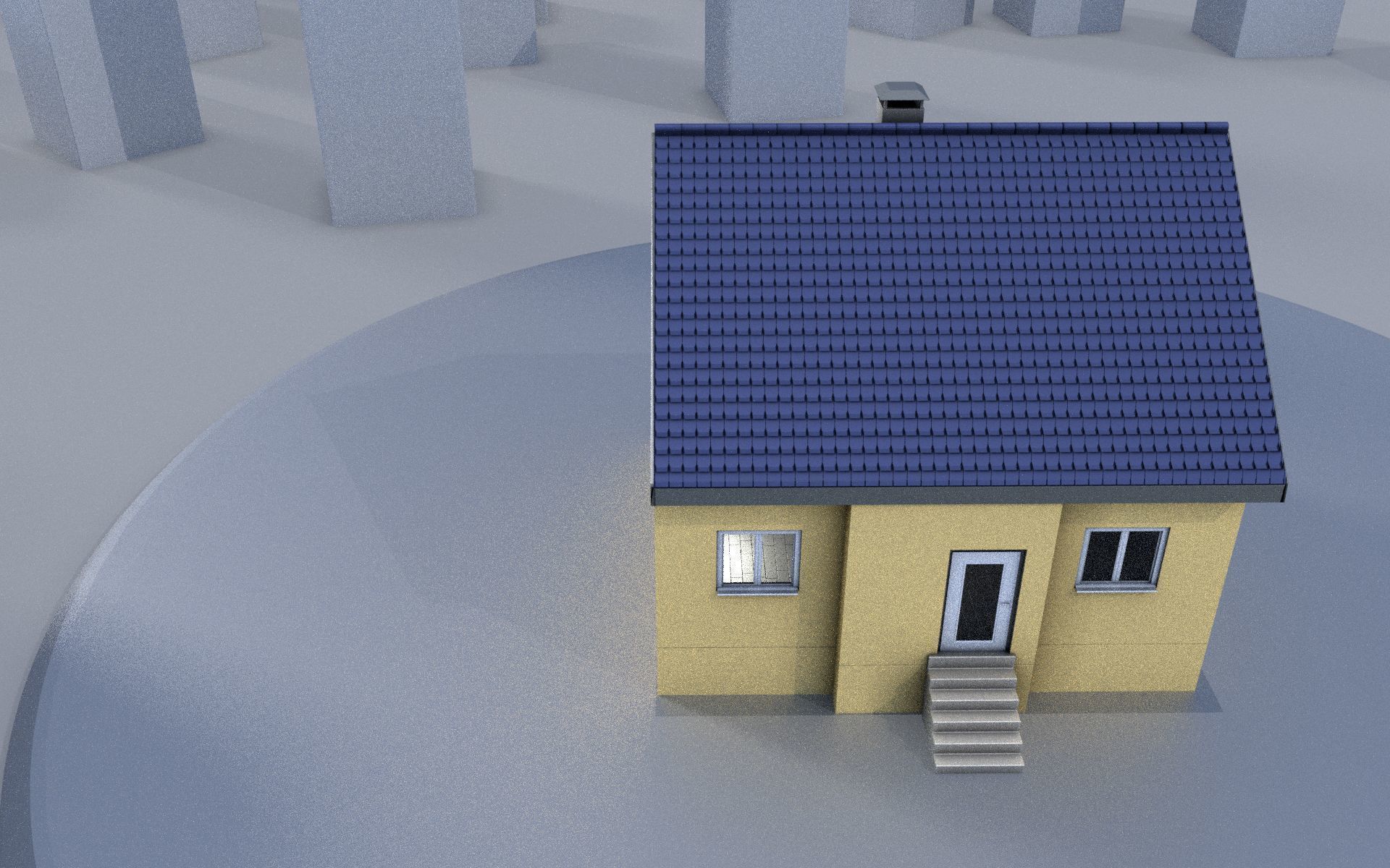 City Double Houses 3D Model Collection_667