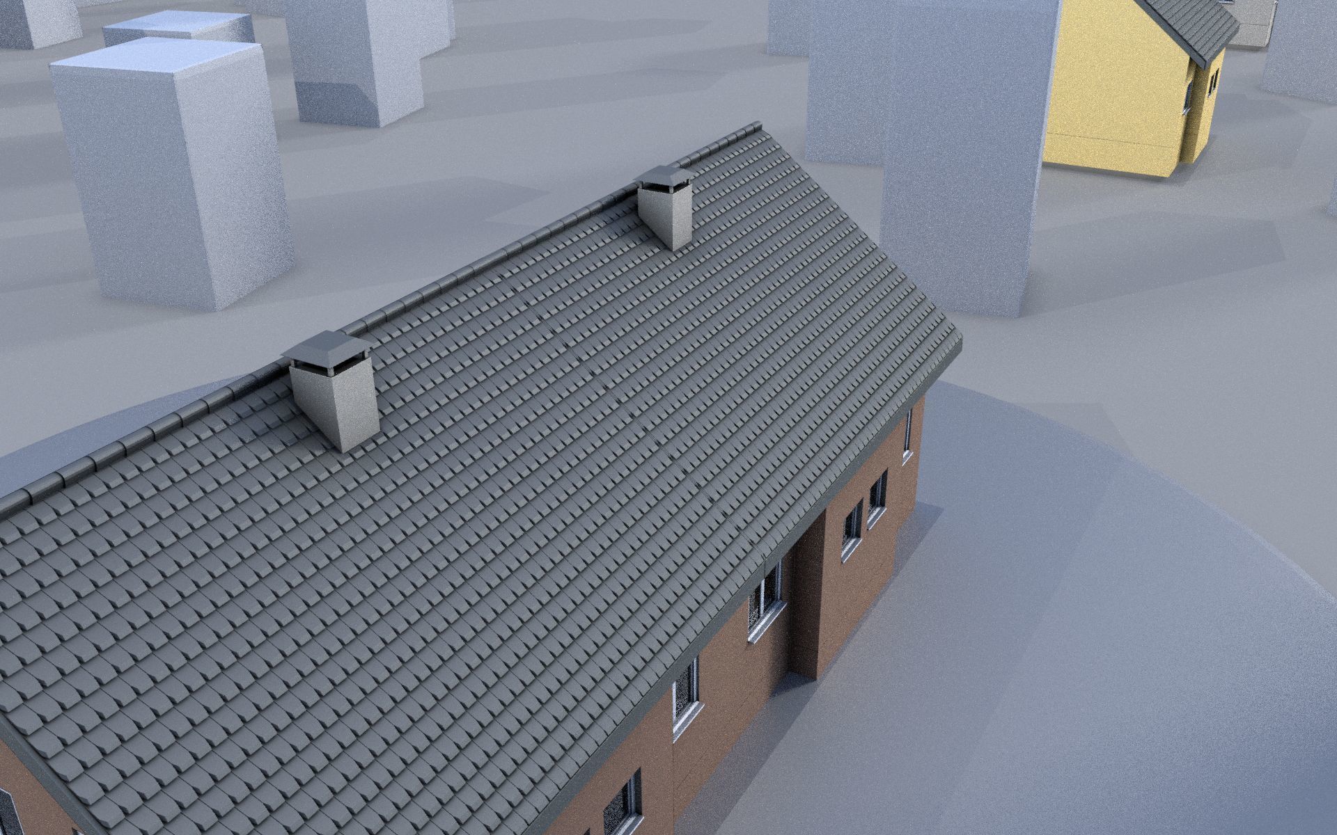 City Double Houses 3D Model Collection_563