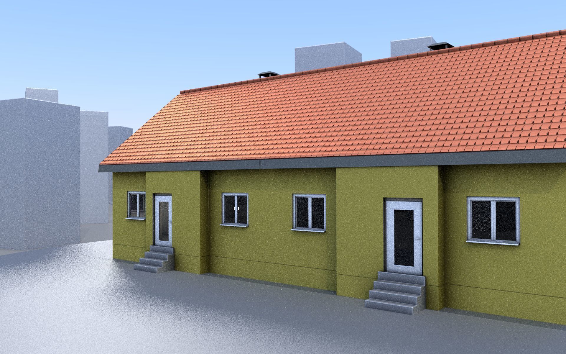 City Double Houses 3D Model Collection_265
