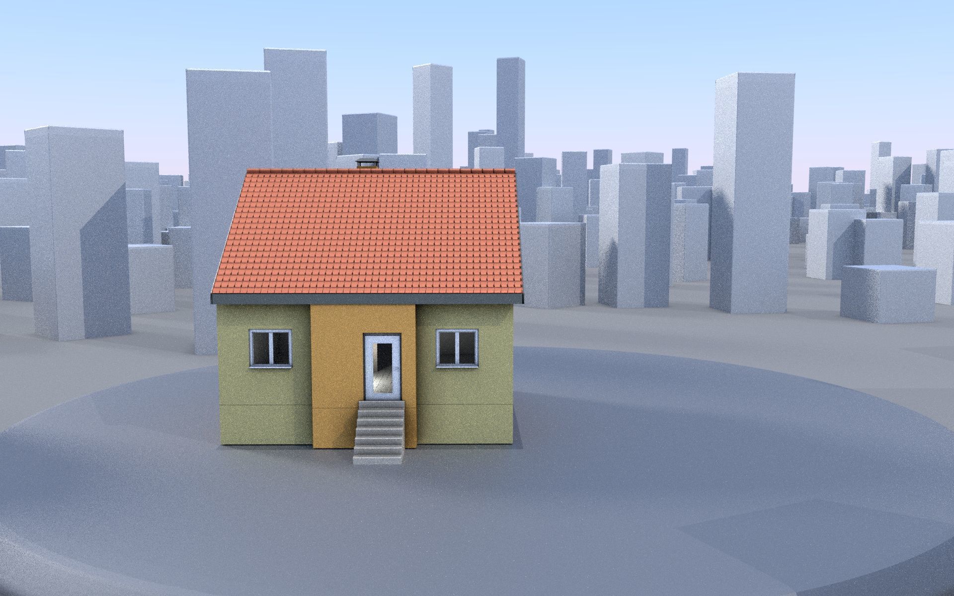 City Double Houses 3D Model Collection_152