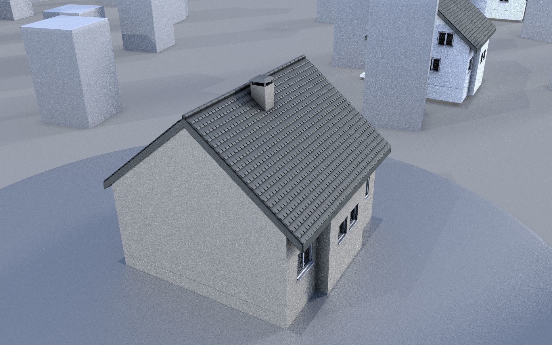 City Double Houses 3D Model Collection_424